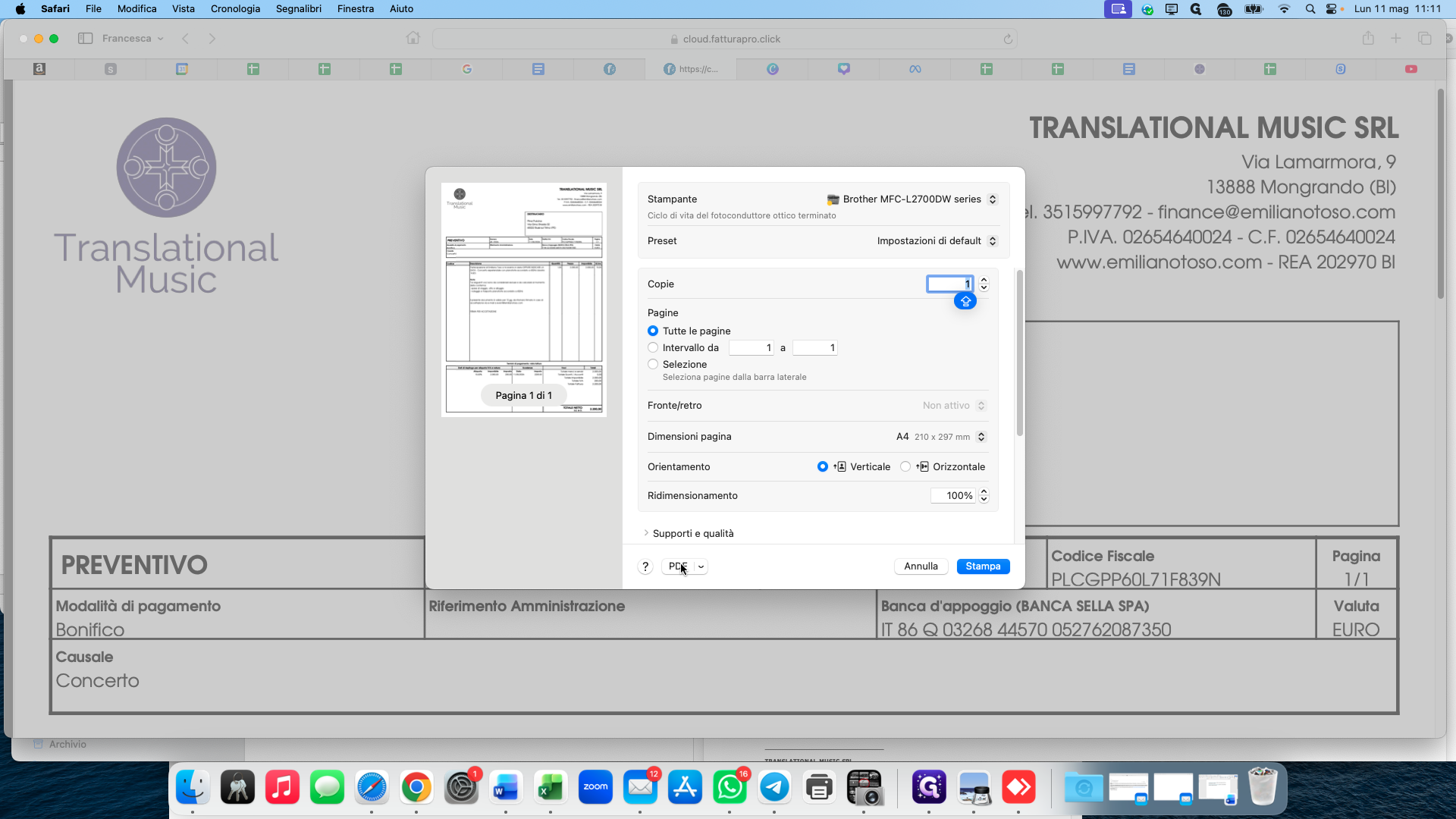 Step #14: In the system print dialog that opens, select Save as PDF from the destination dropdown.