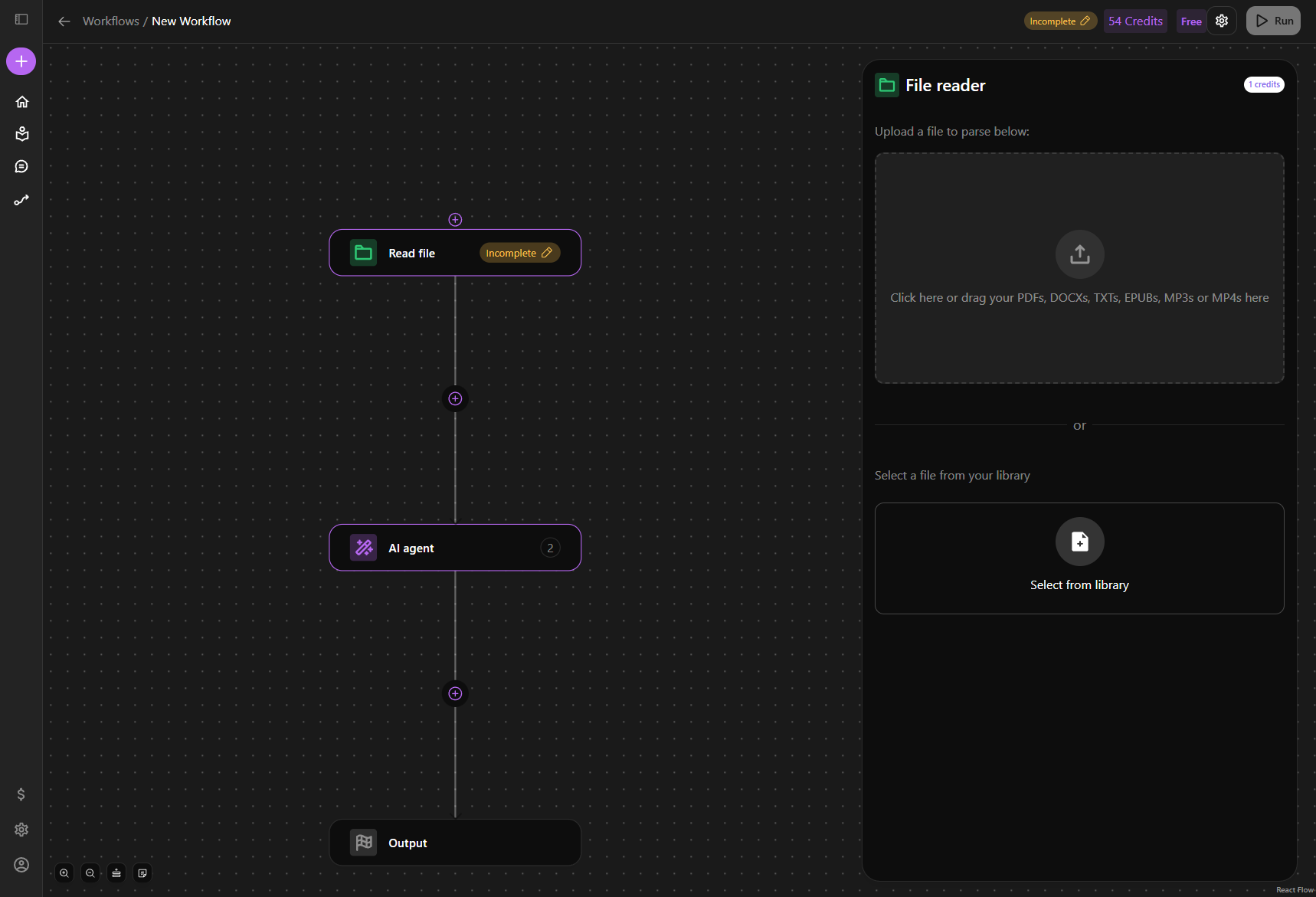 Step #22: Click on "Select from library"