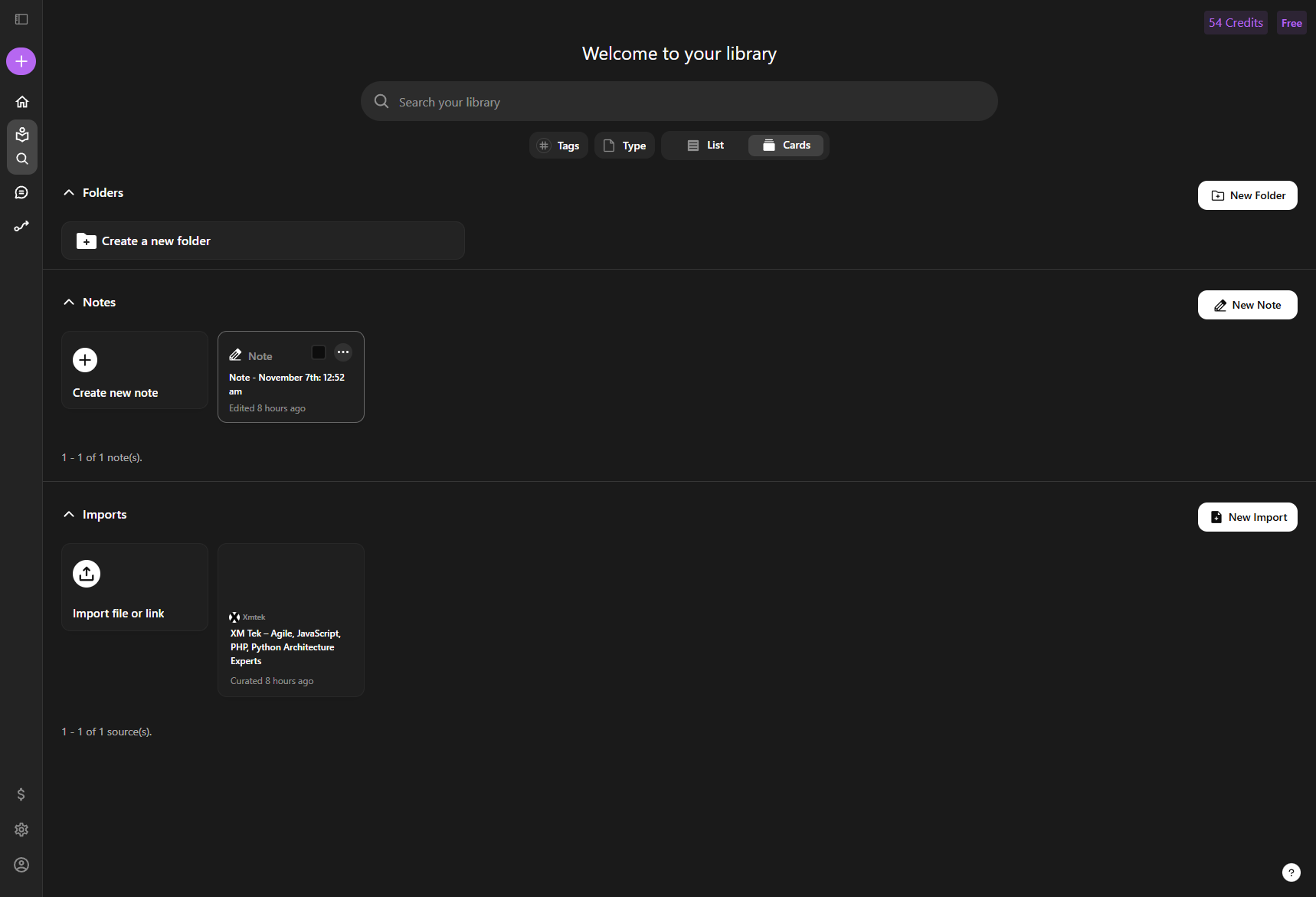 Step #8: Click on "Note - November 7th : 12:52"