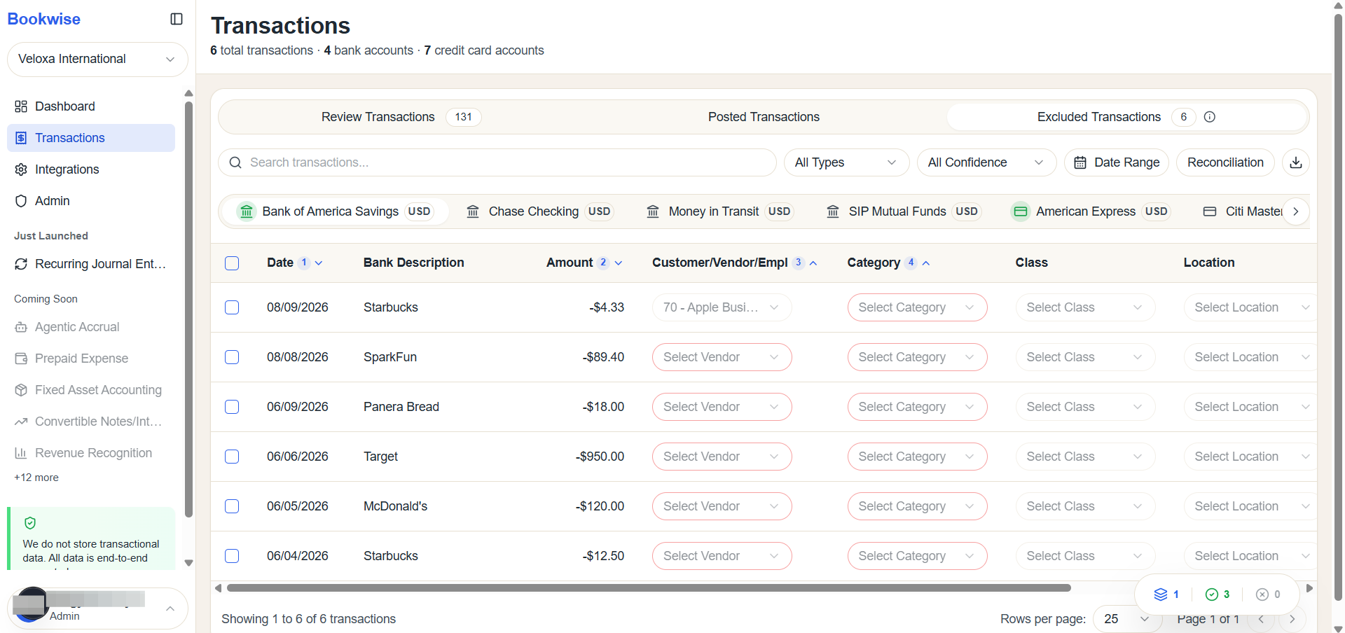 Step #4: Click Excluded Transactions Tab the excluded transactions will be display here.