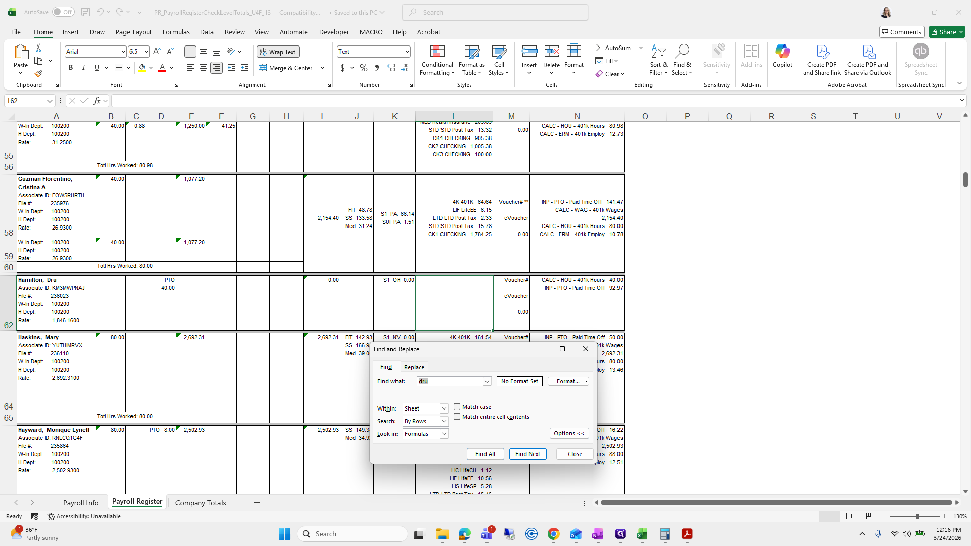 Step #93: Click on "Find what"