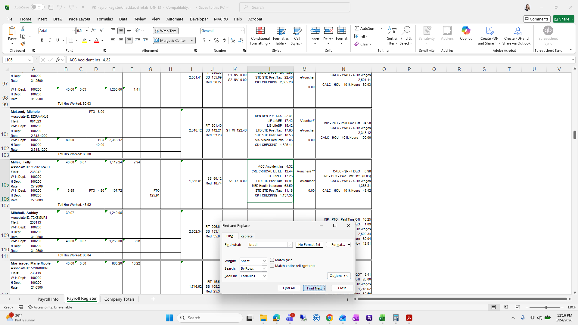 Step #111: Click on "Find Next"