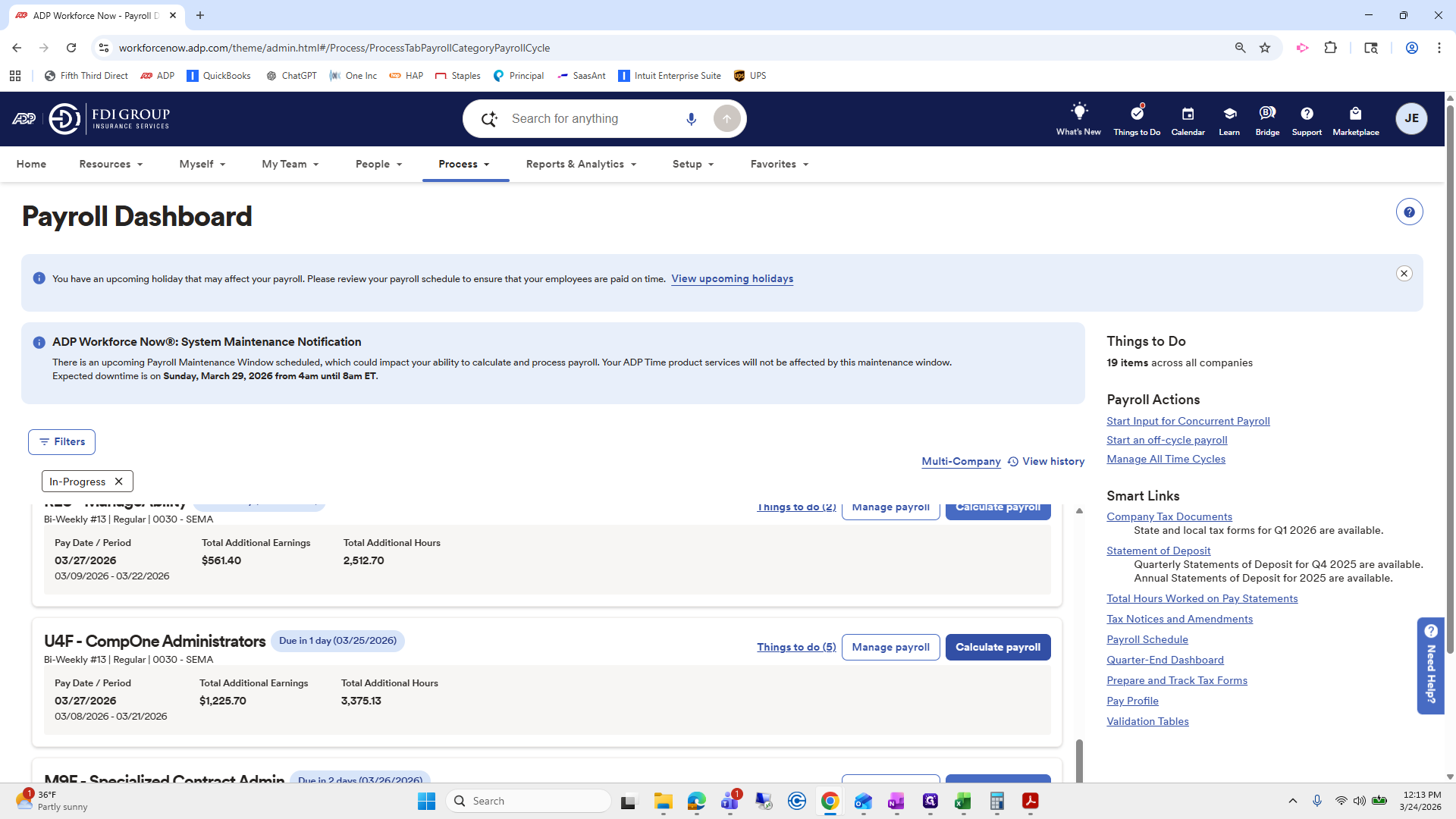 Step #32: Click on "Calculate payroll"