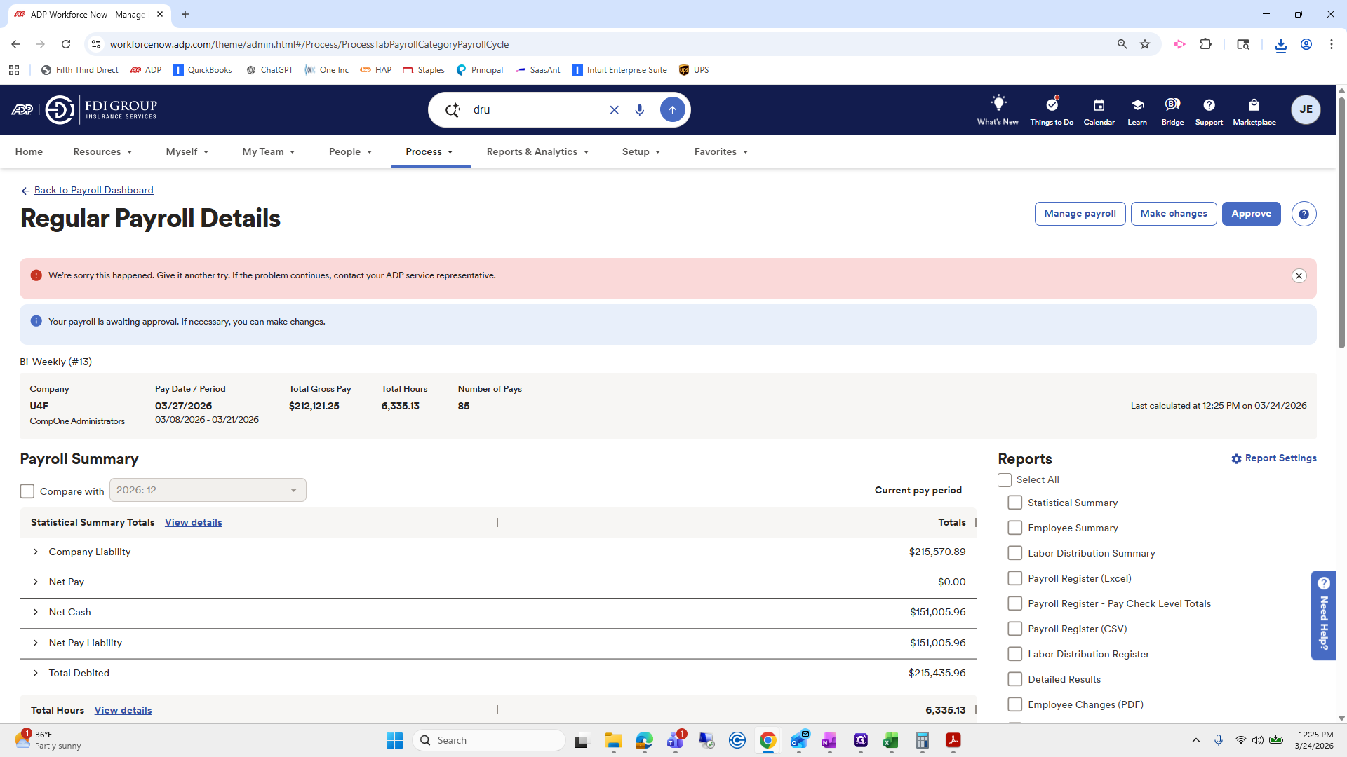 Step #258: Click on "← Back to Payroll Dashboard"