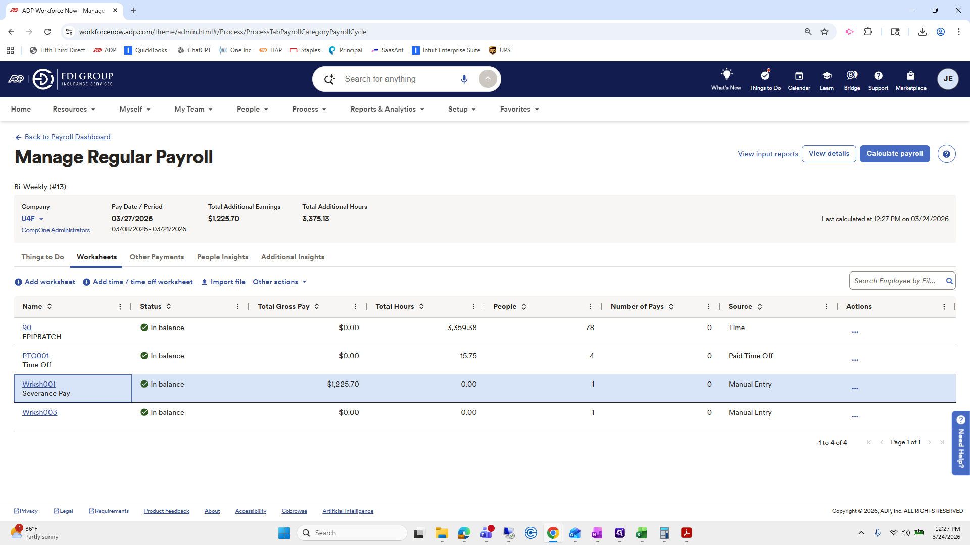 Step #272: Click on "Wrksh001"