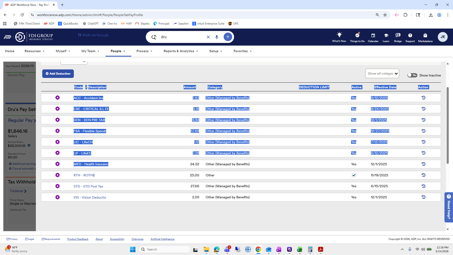 Step #154: Drag "24.52 Other ( Managed by Benefits )"