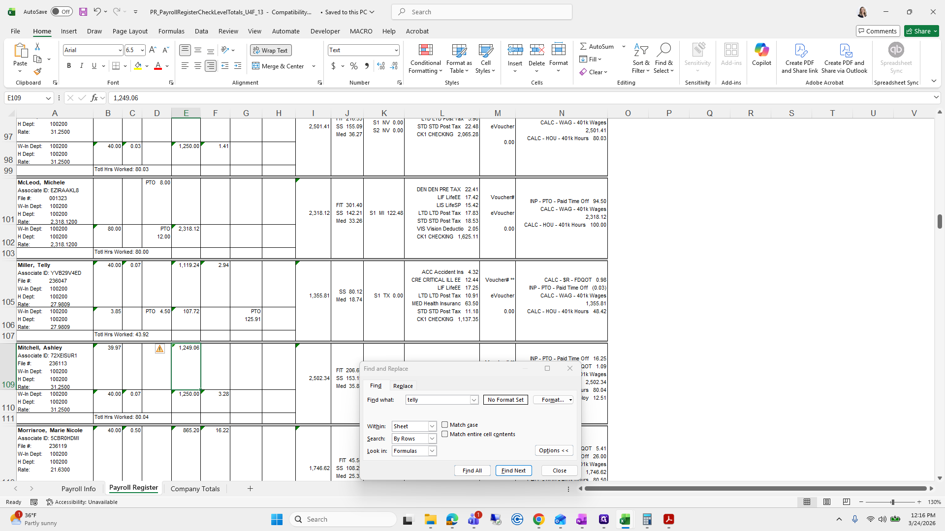 Step #98: Click on "ACC Accident Ins"