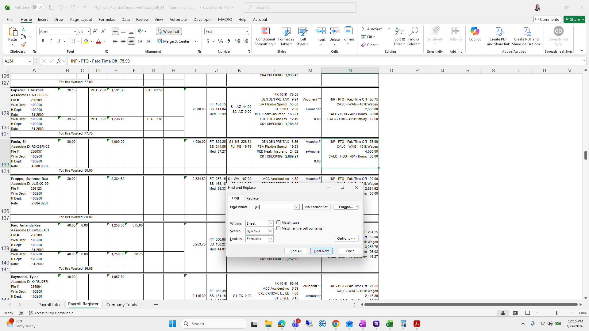 Step #66: Click on "Find Next"