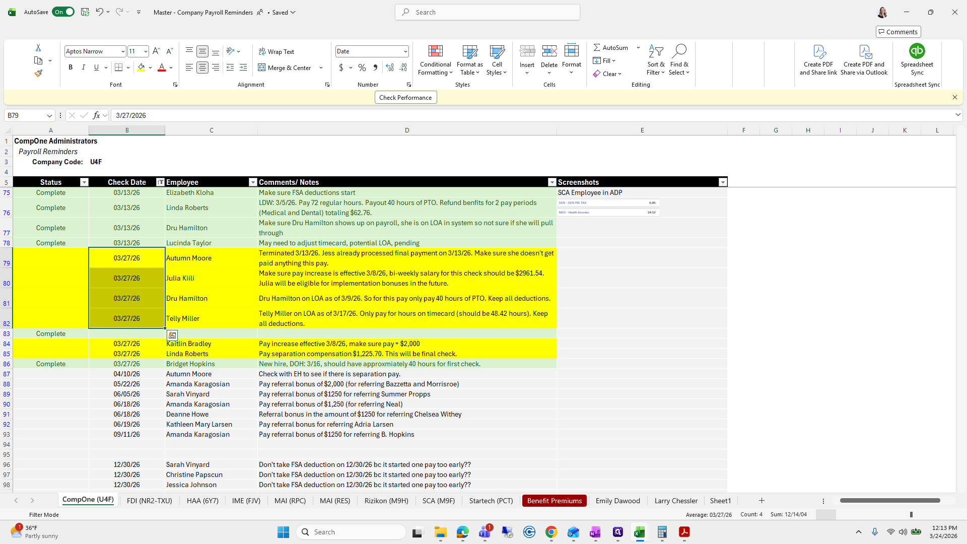 Step #25: Drag "03/27/26"