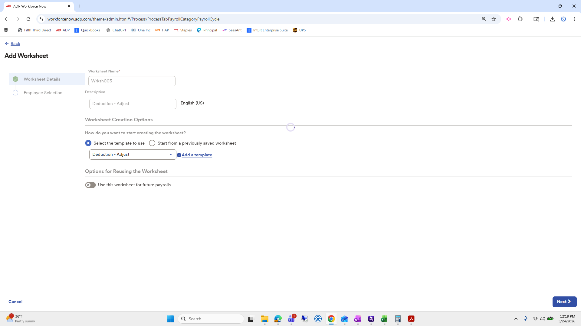 Step #186: Click on "Next >"