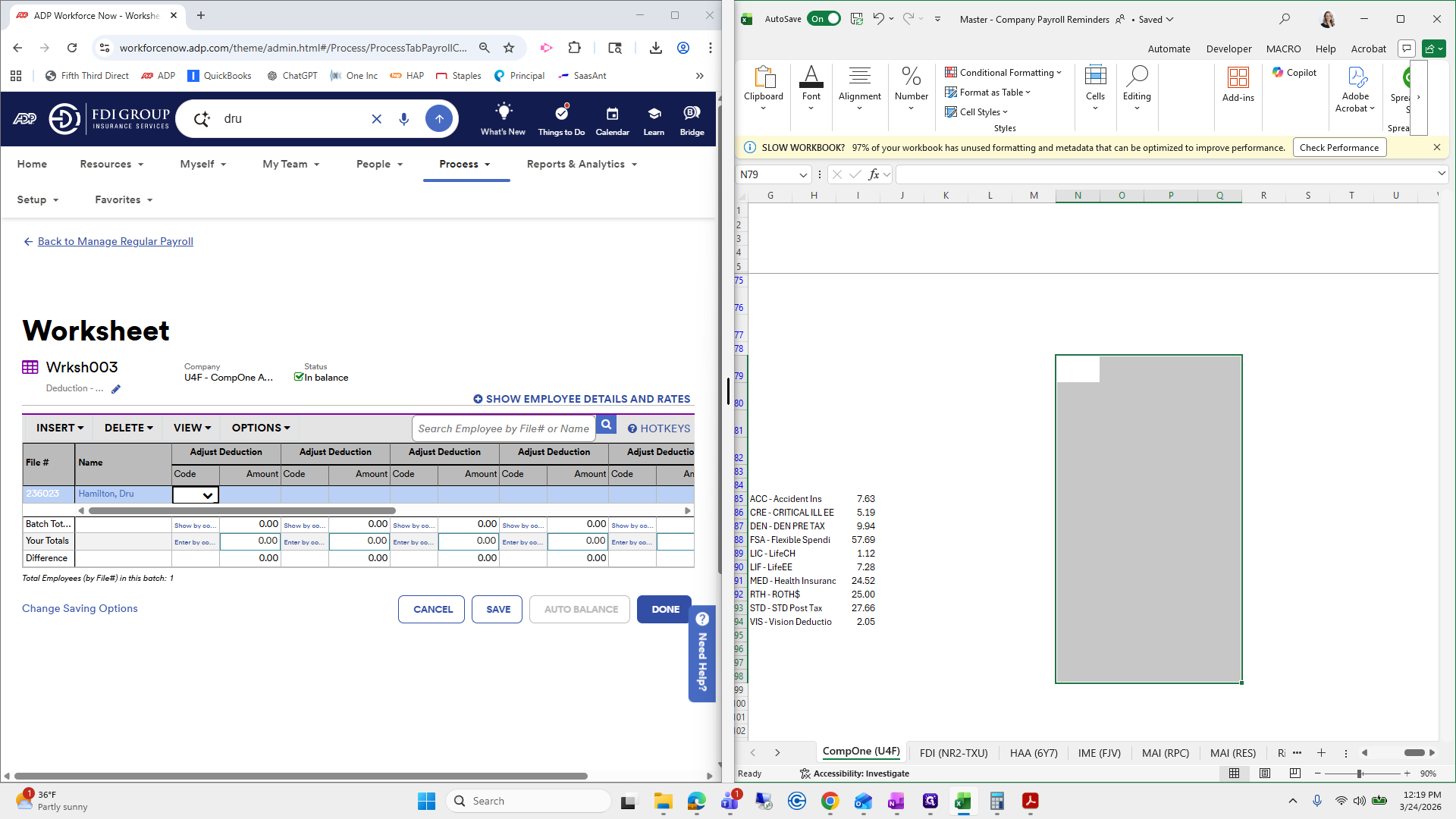 Step #200: Drag "93 STD - STD Post Tax"