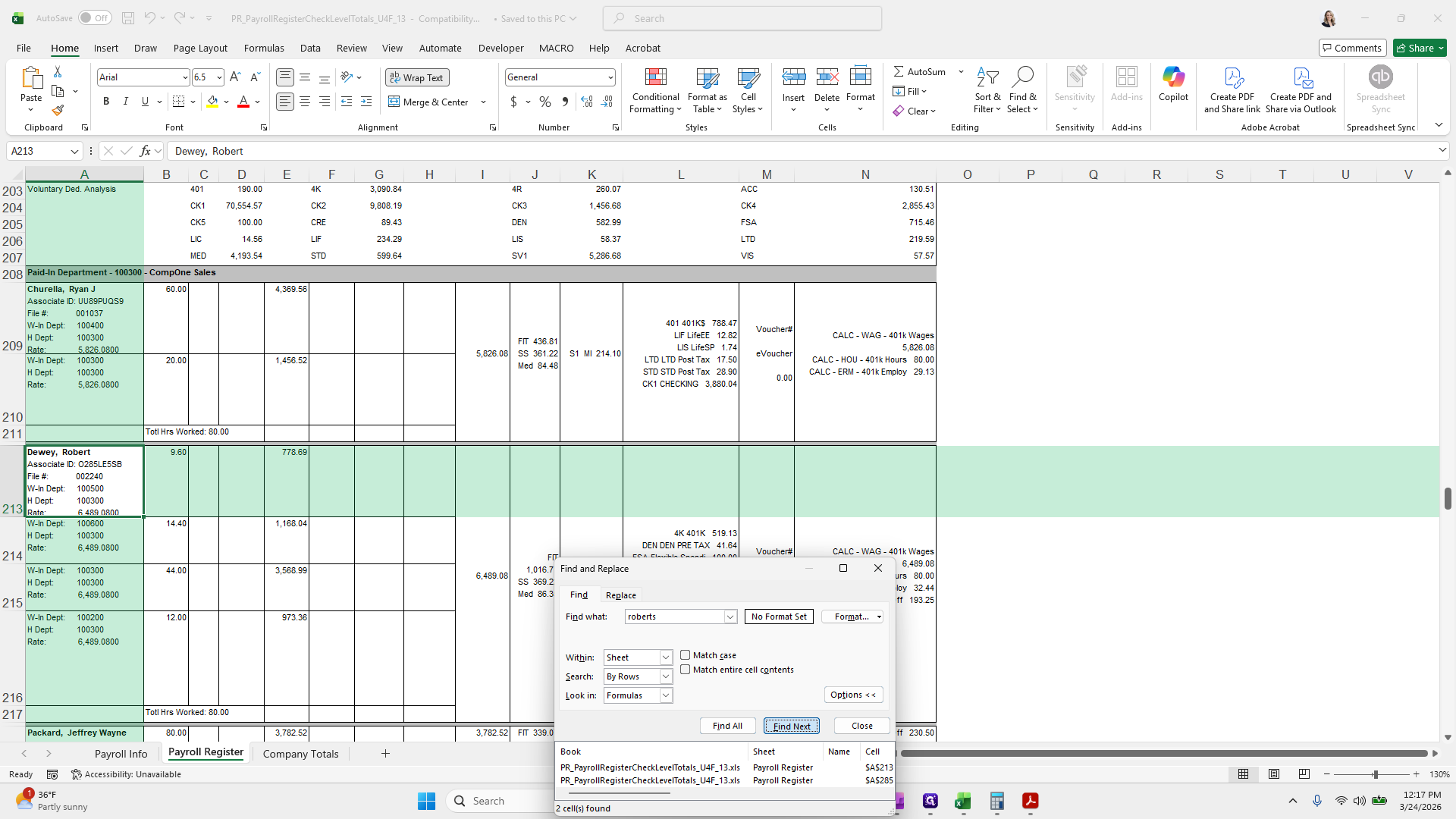 Step #129: Click on "Find Next"
