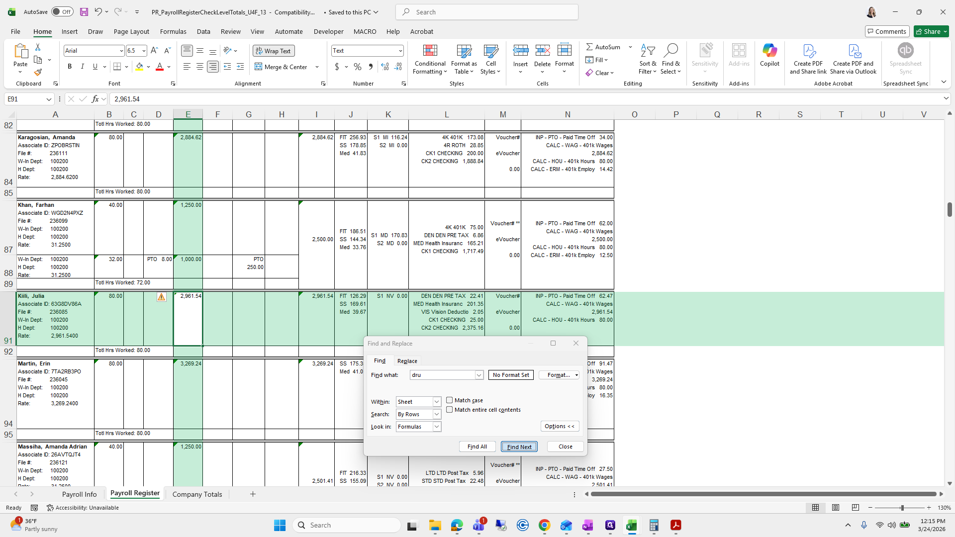 Step #83: Click on "Find Next"