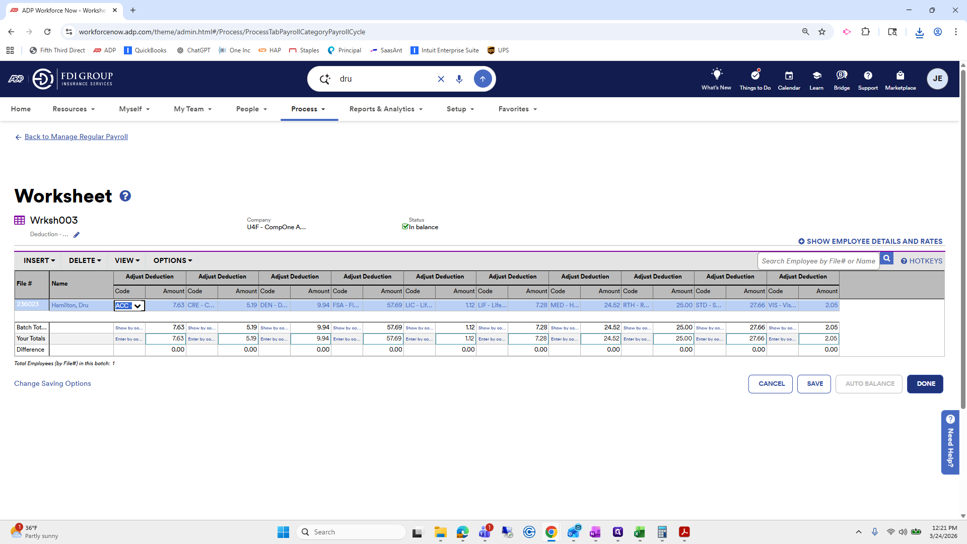 Step #223: Click on "DONE"
