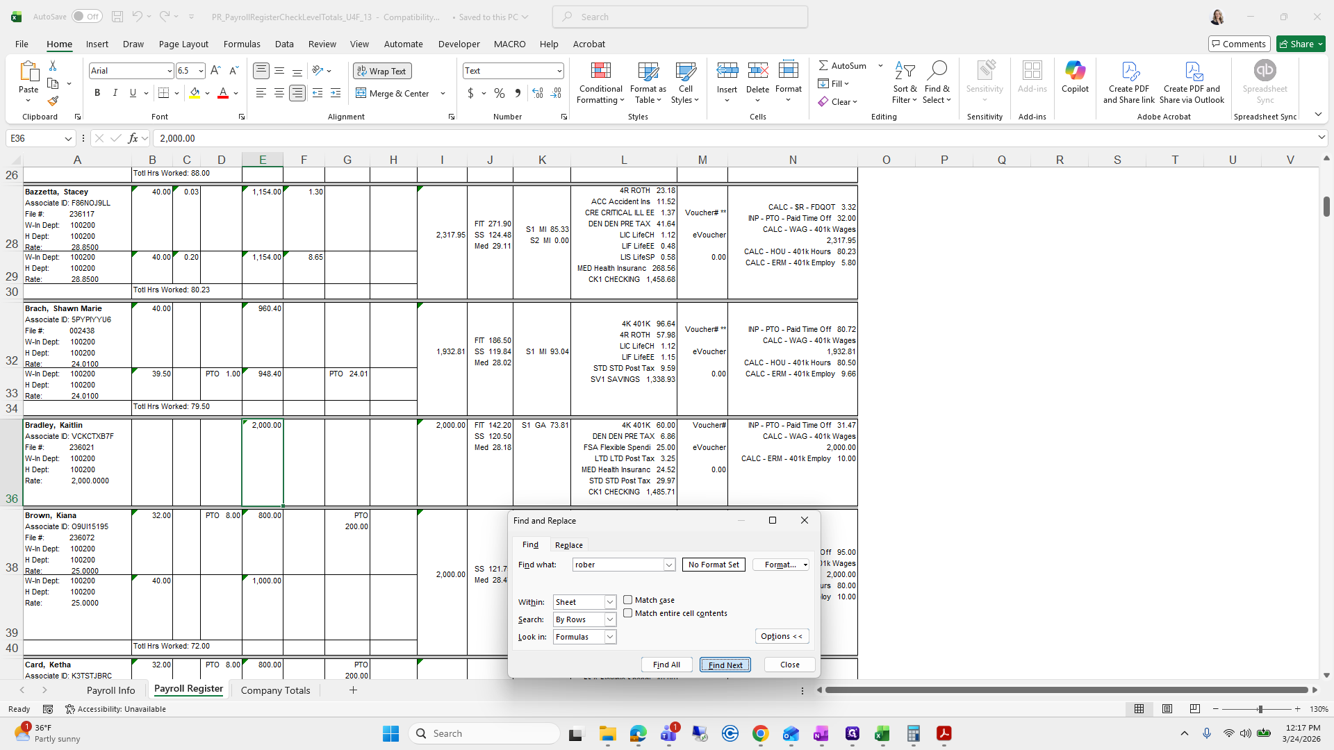Step #123: Click on "Find Next"