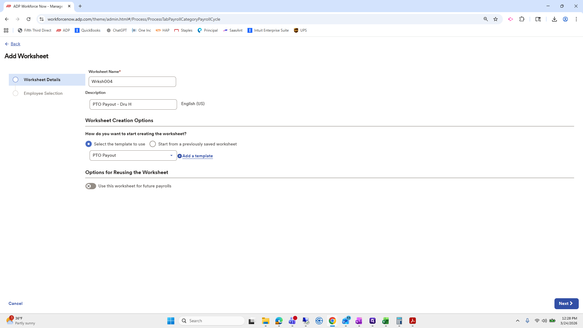Step #290: Click on "Next >"