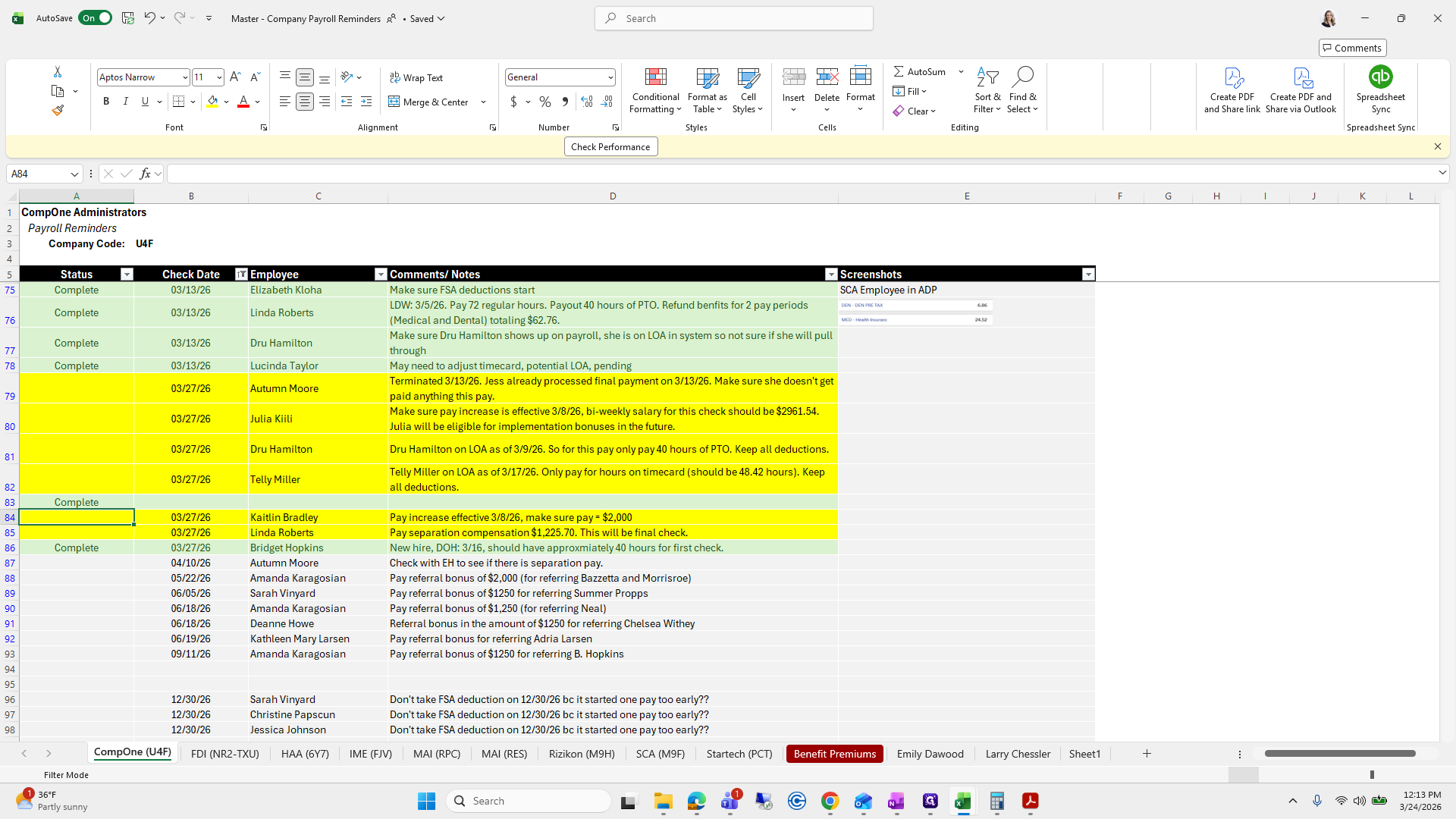 Step #24: Drag "03/27/26"