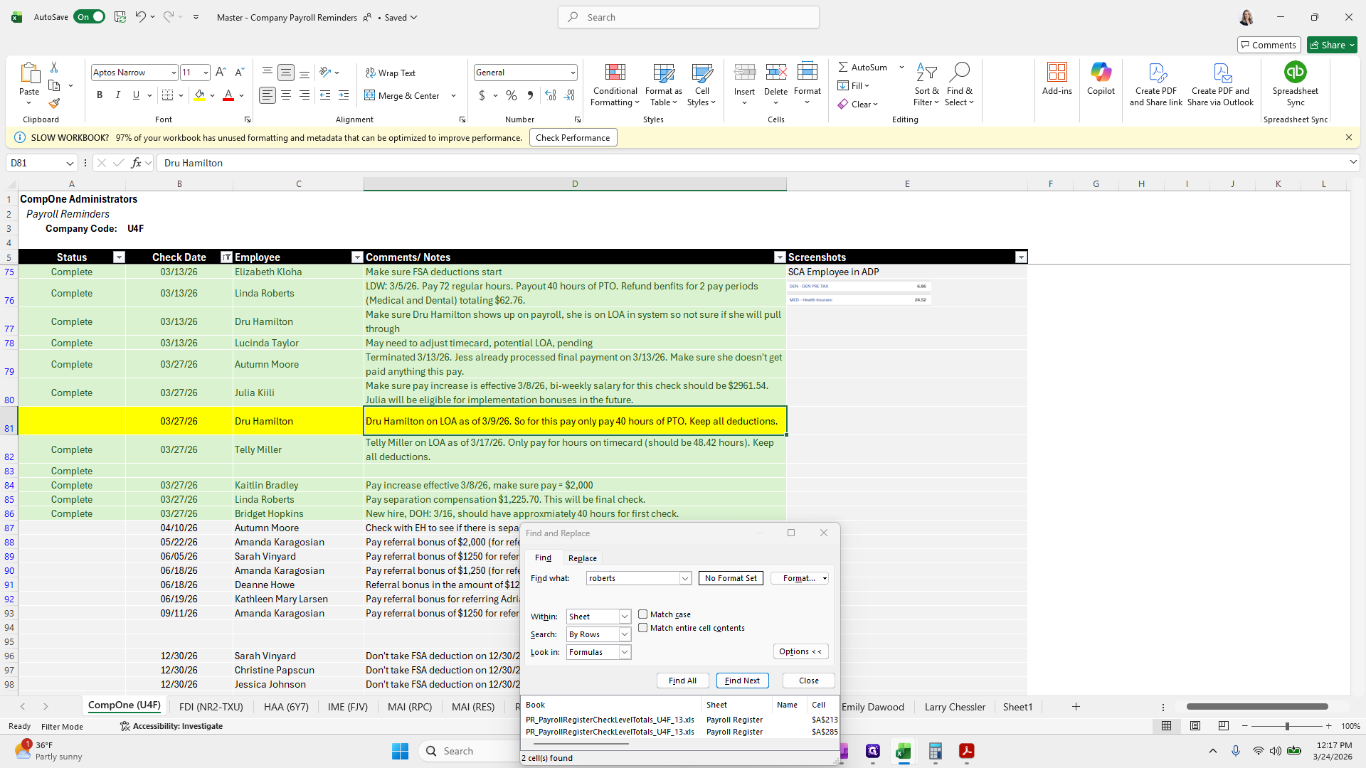 Step #138: Click on "Only pay for hours on timecard"