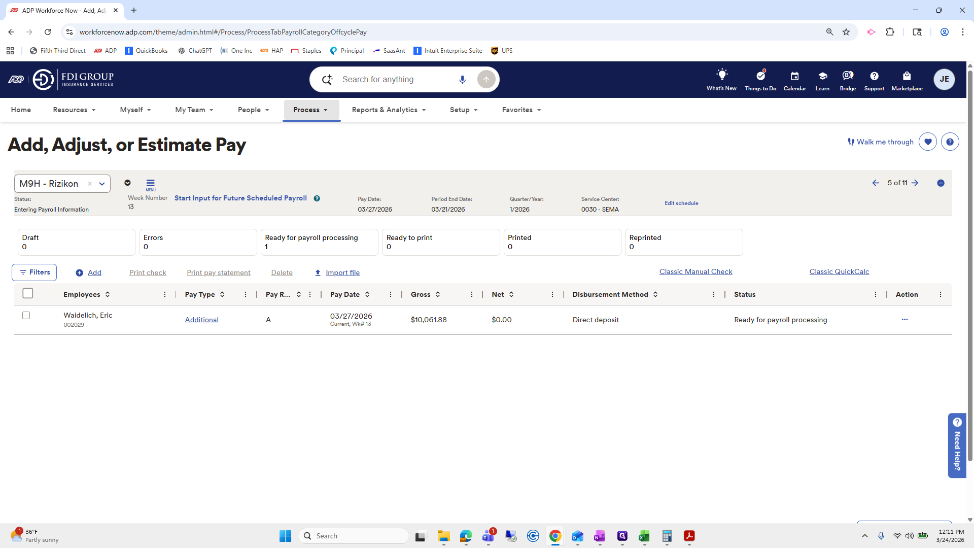 Step #3: Click on "Process ▼"