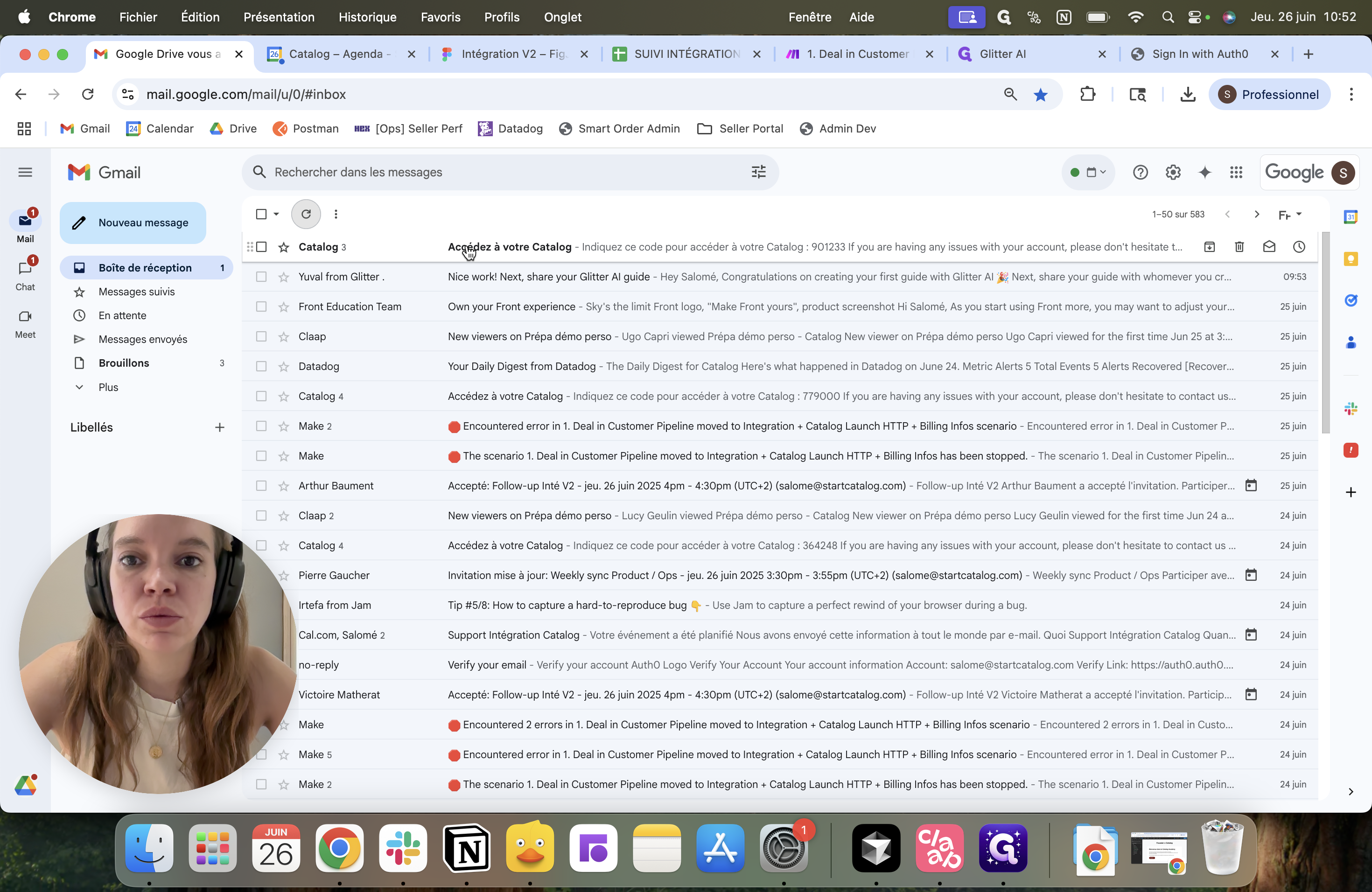 Step #3: Cliquez sur l'email "Accédez à votre Catalog"