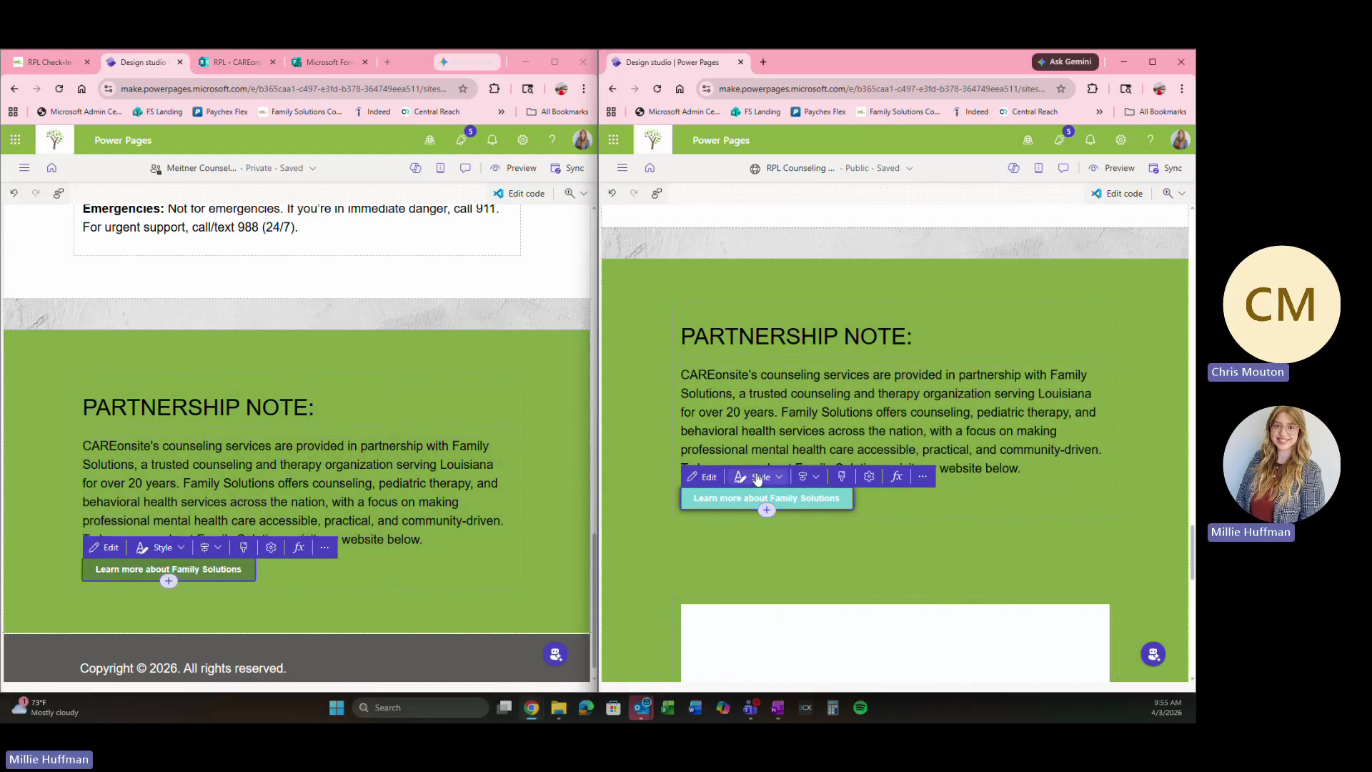 Step #4: Click the Design (paintbrush) icon to match the button styling to the brand colors.