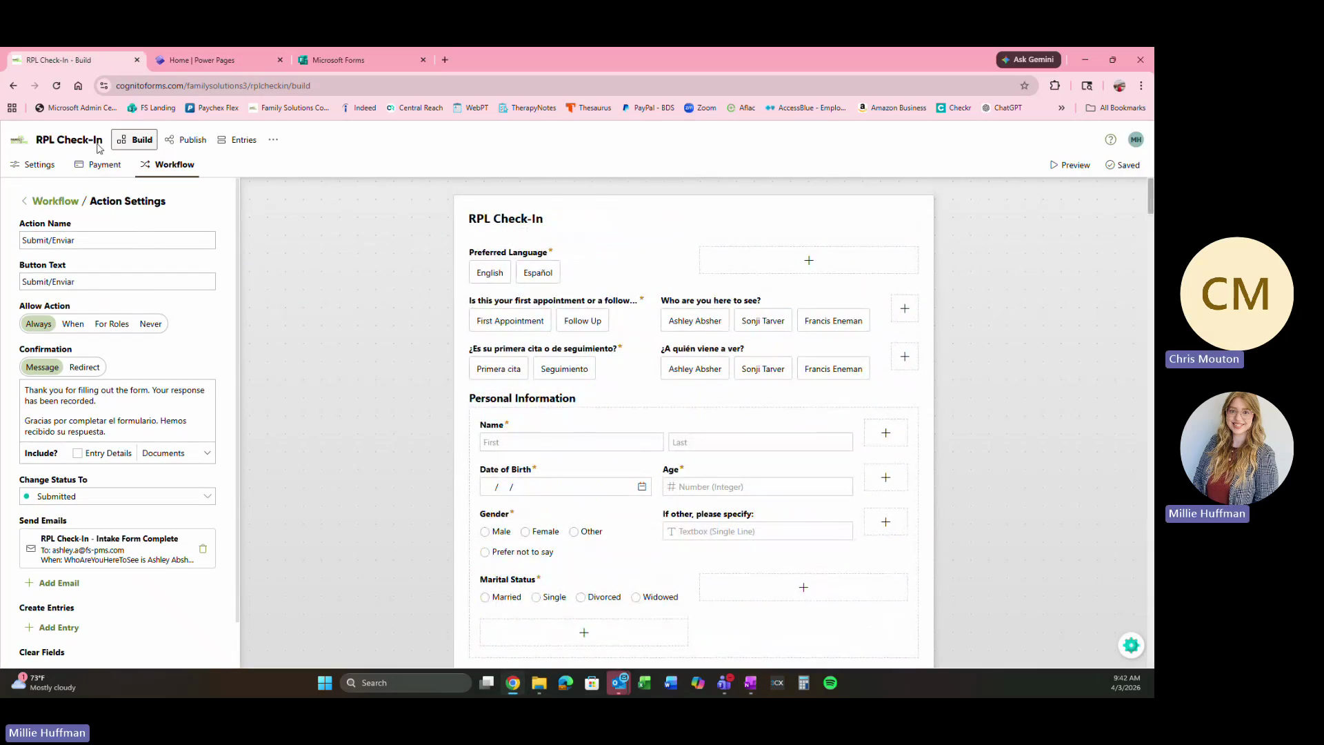 Step #2: Log into Cognito Forms and click Build in the top navigation bar.