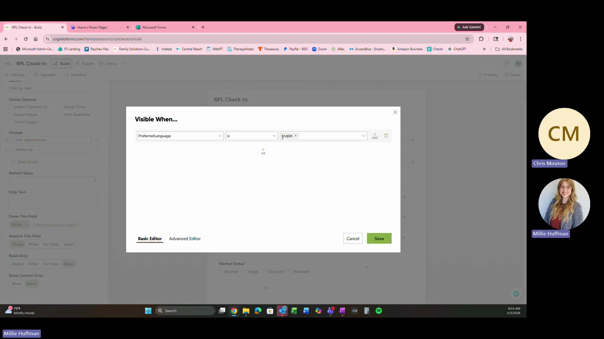 Step #2: Click Save after applying form logic.