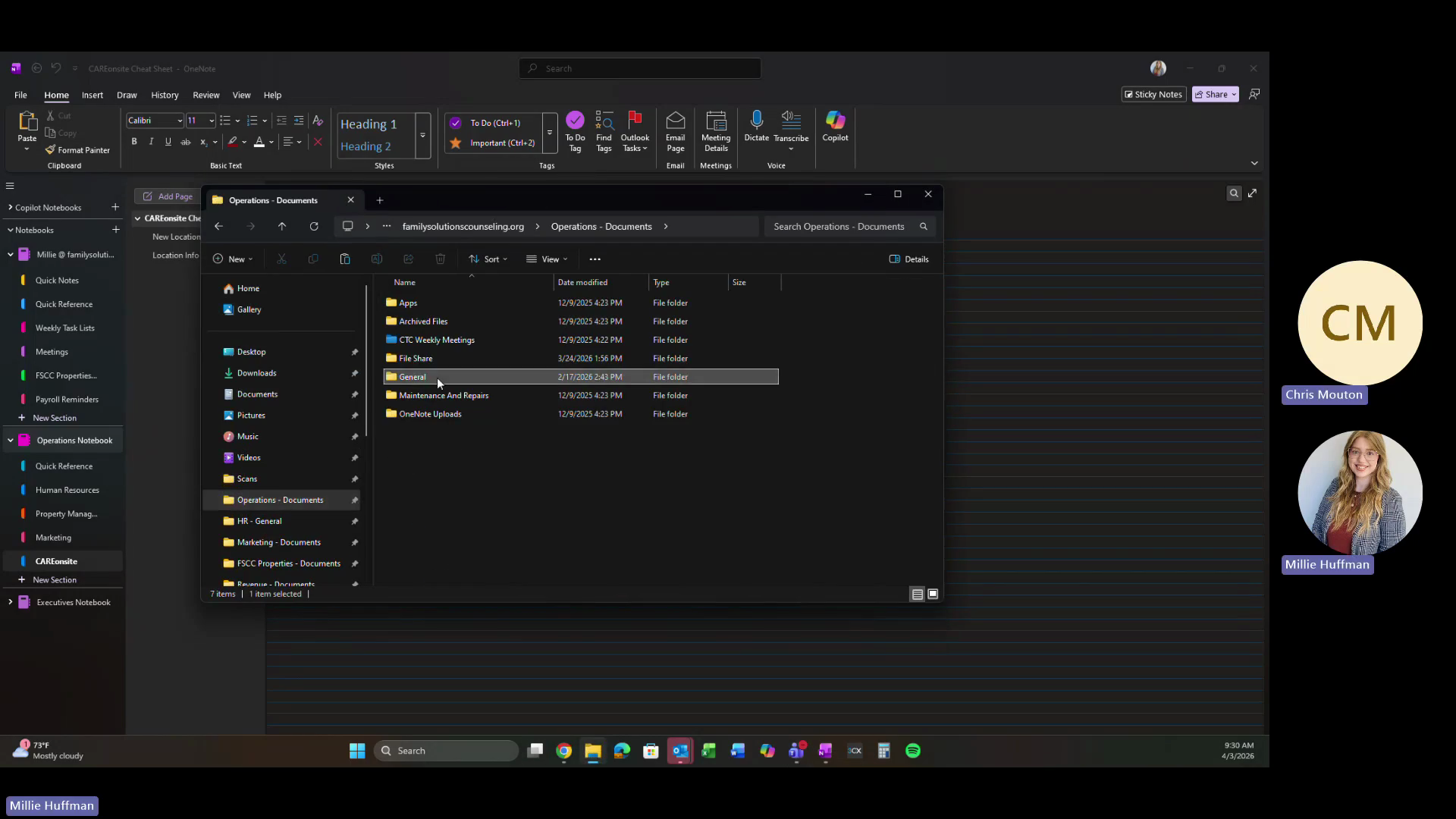Step #1: Double-click the Operations folder.