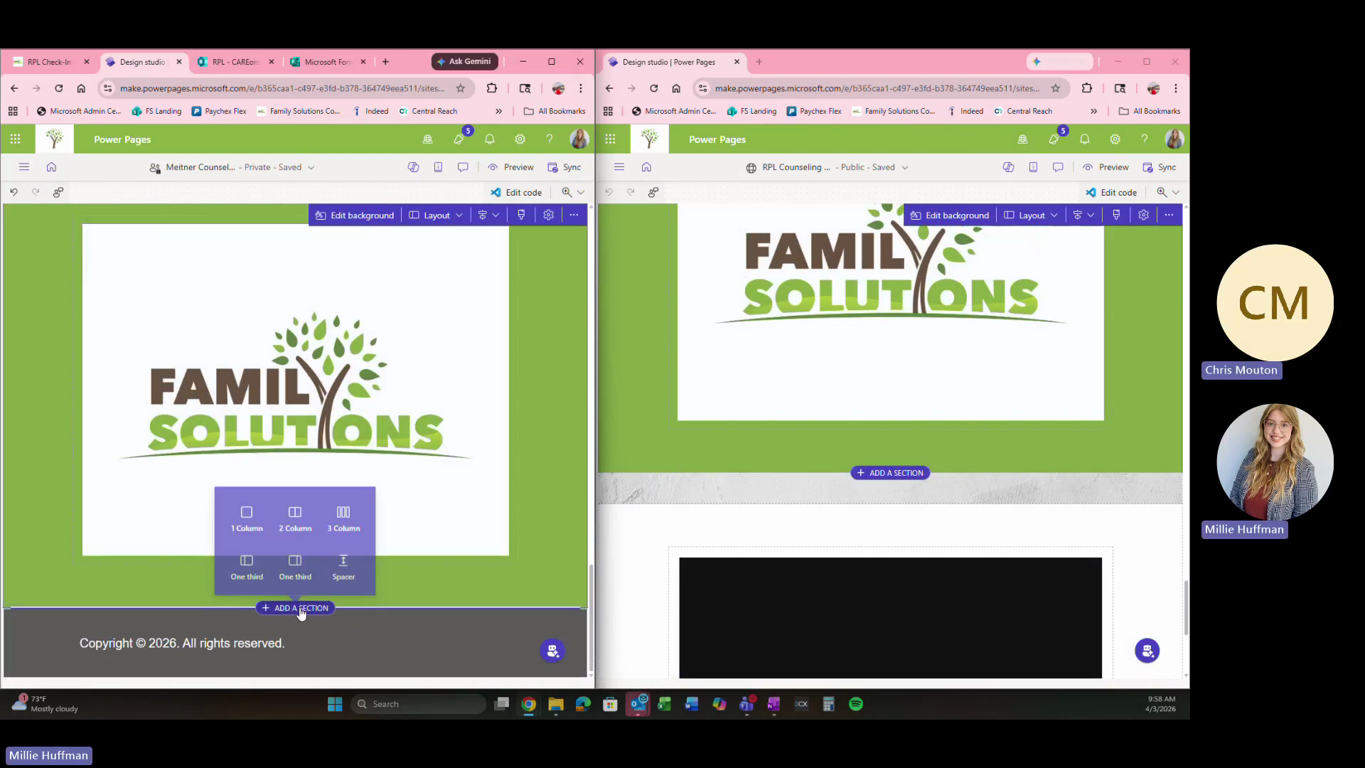 Step #2: Click Spacer and adjust the height (e.g., to 50 pixels) for proper spacing.