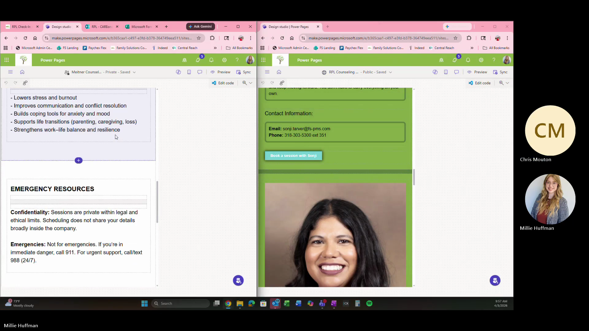 Step #1: Click the + button between sections to add a new component.