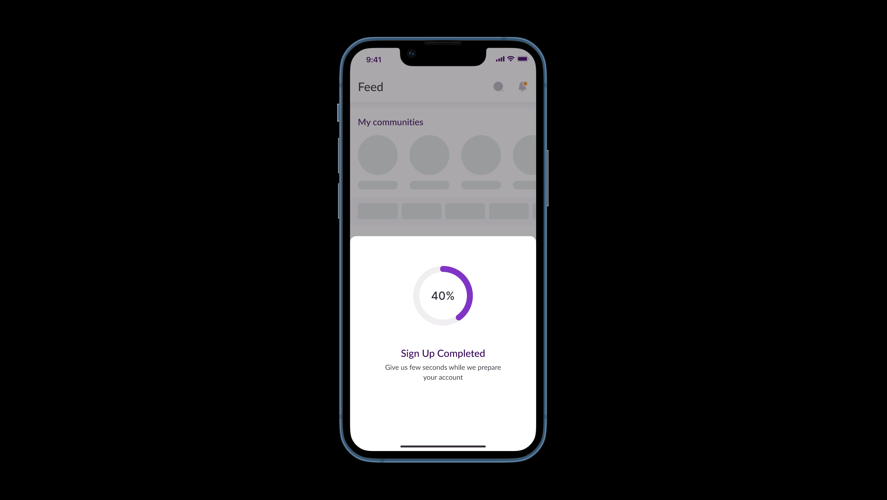 Step #13: Wait a few seconds while your account is being created