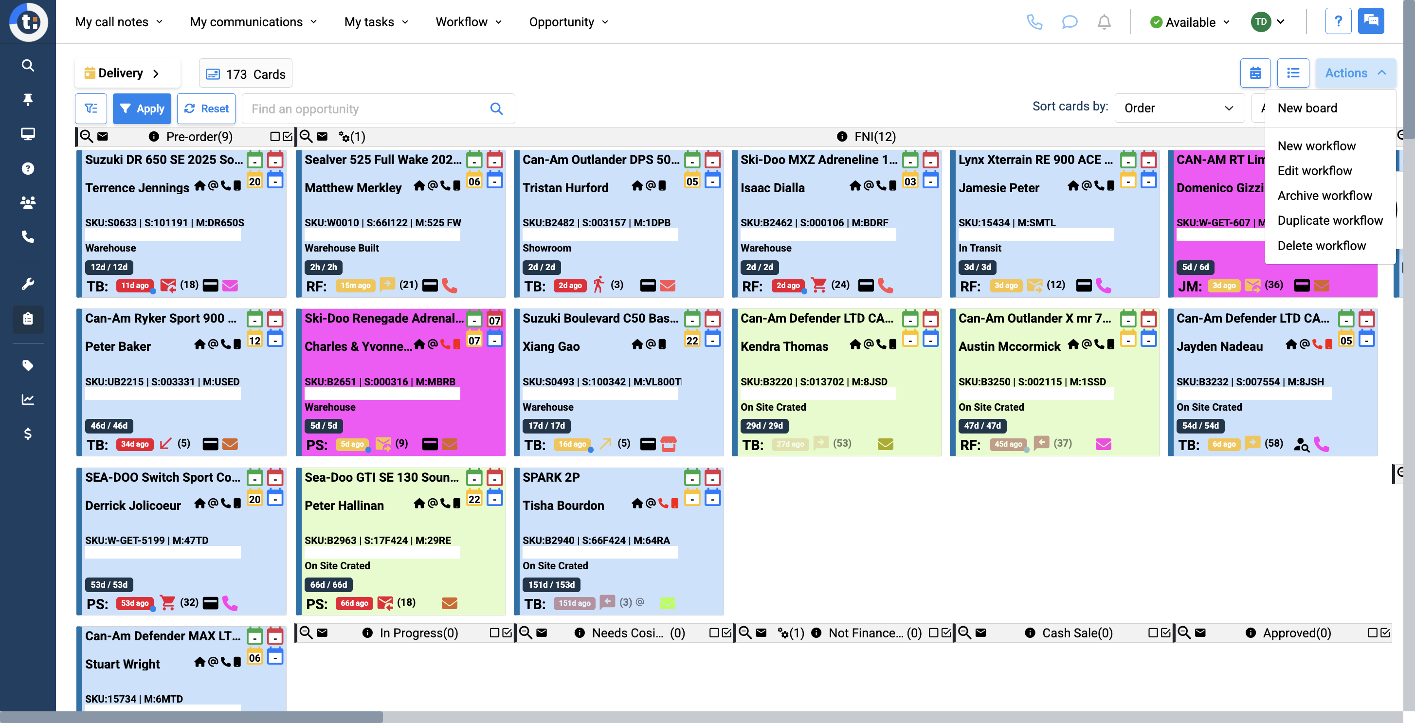 Step #4: then select New Workflow.