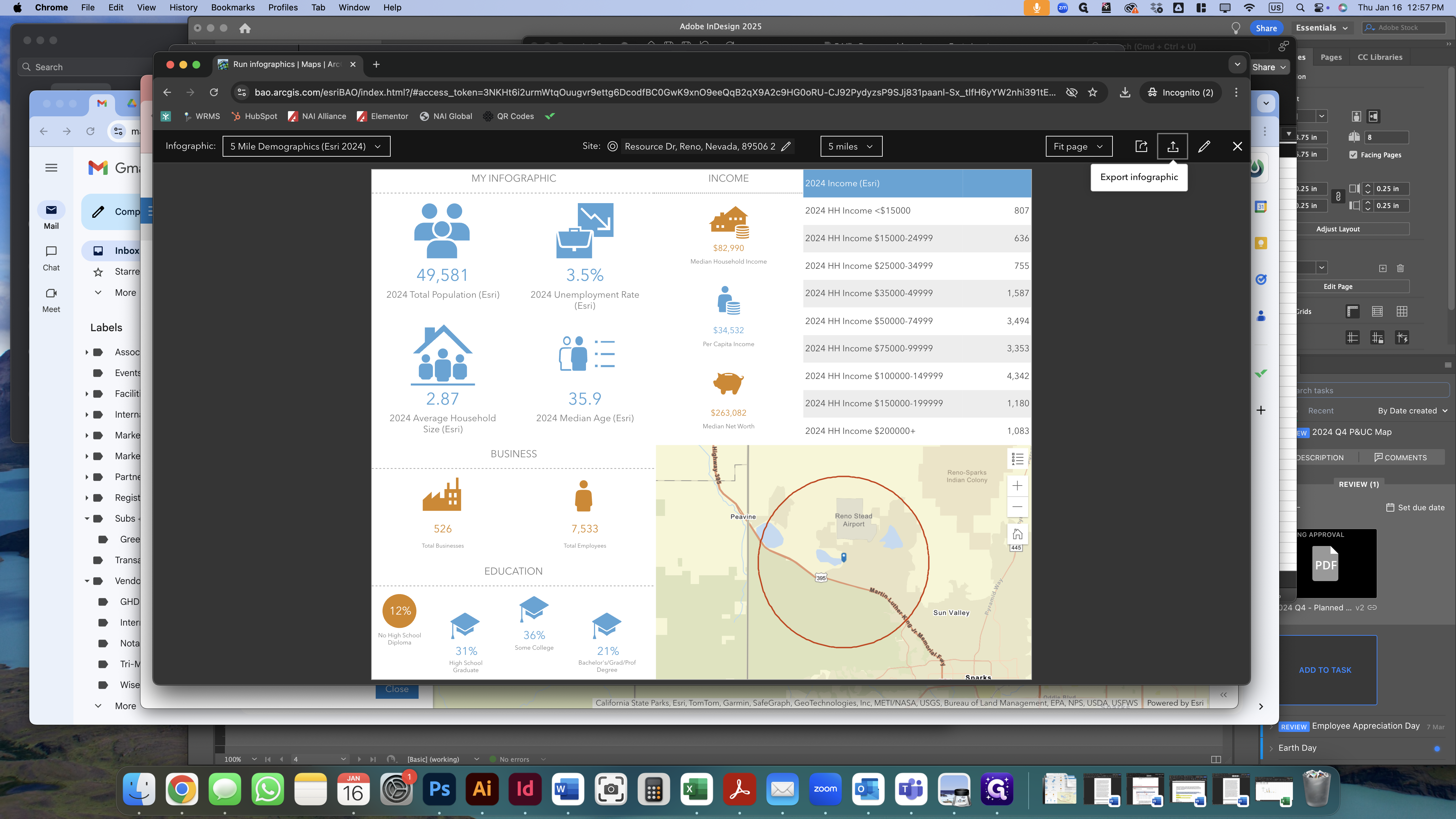 Step #13: Click on "Export Infographic"