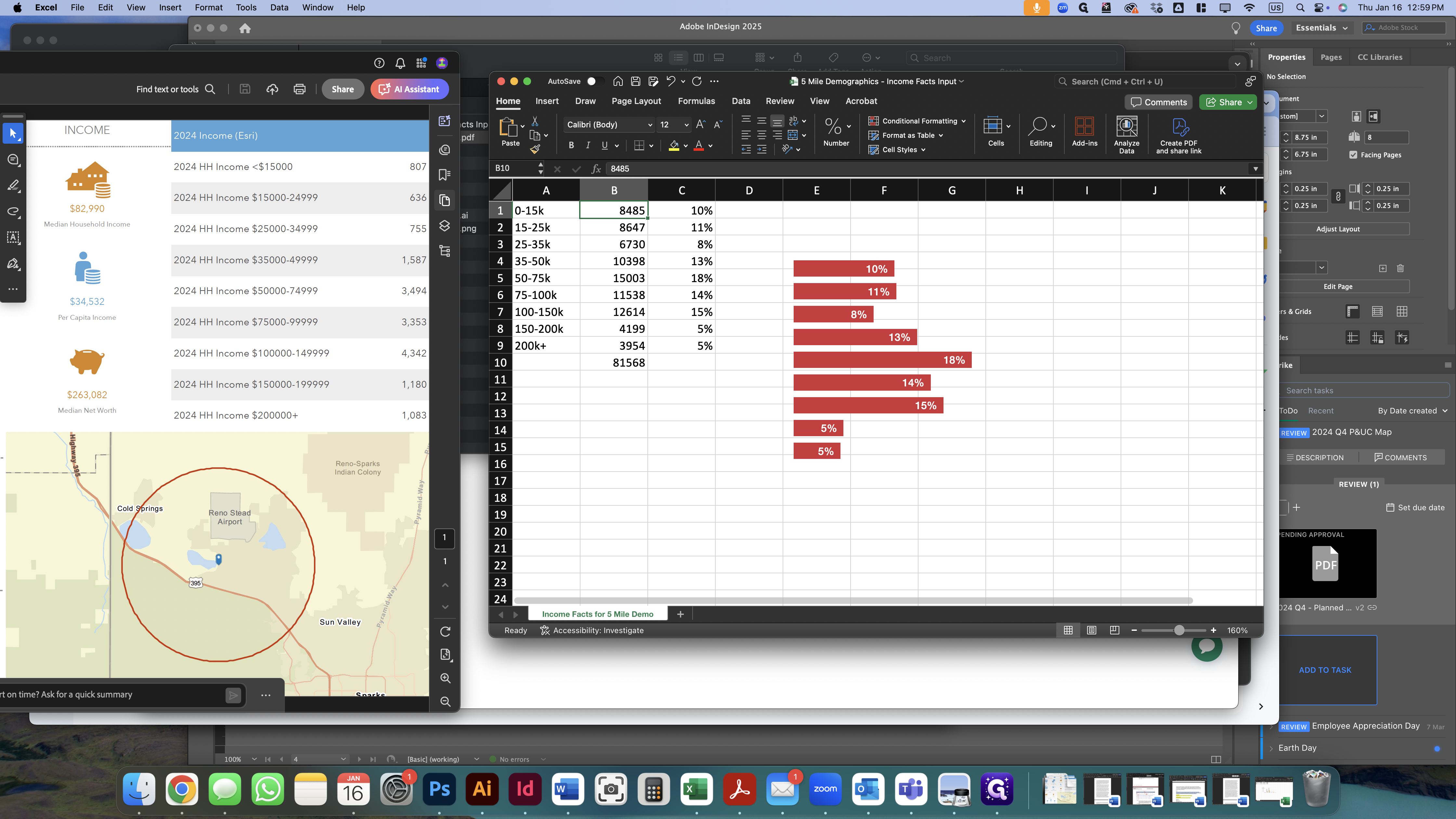 Step #21: Use data from the PDF table to fill out column B in the spreadsheet