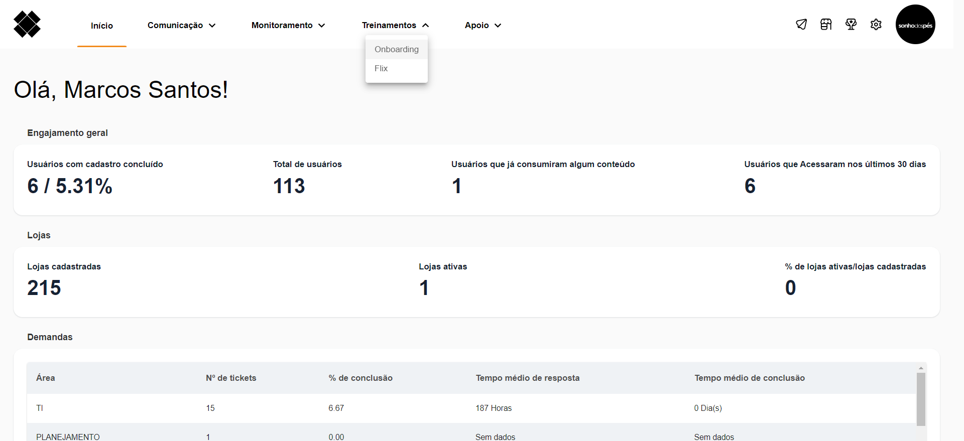 Step #3: Selecione 'Onboarding'