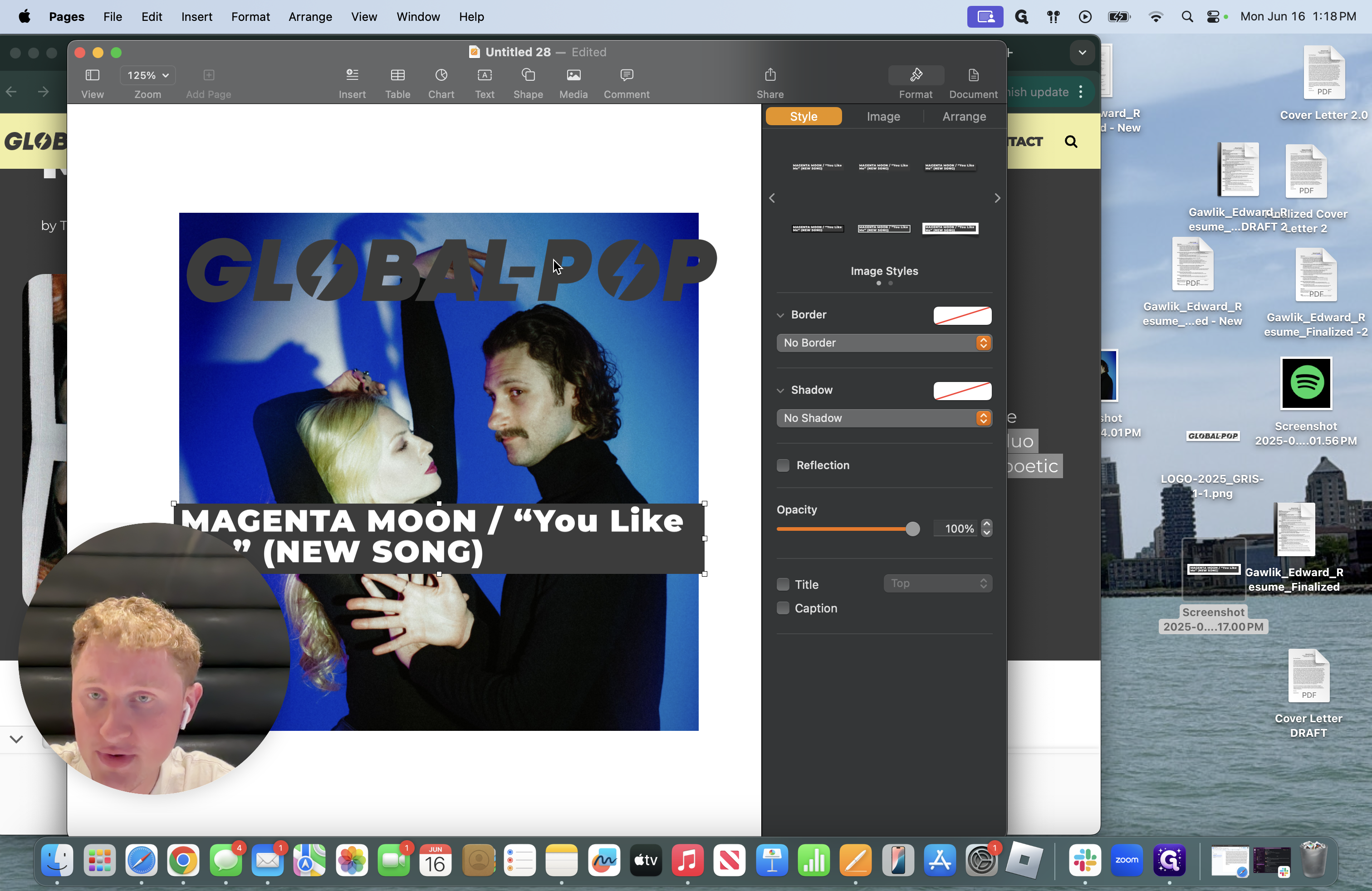 Step #20: Click on "Media Outlet Name" and mess around with it so that it is center at the top of the clip