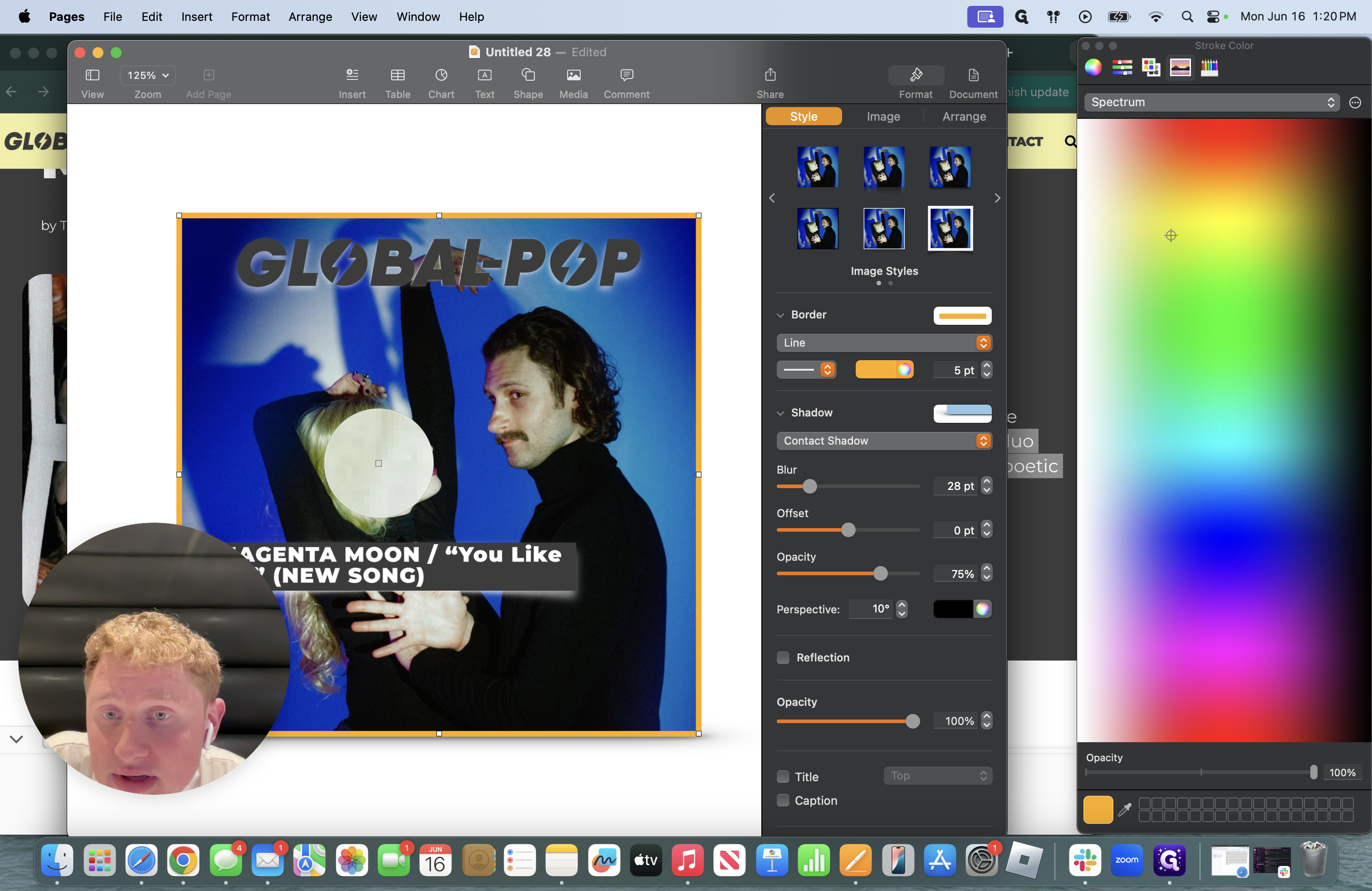 Step #34: Now, you can move the cursor around to get the specific color you want 