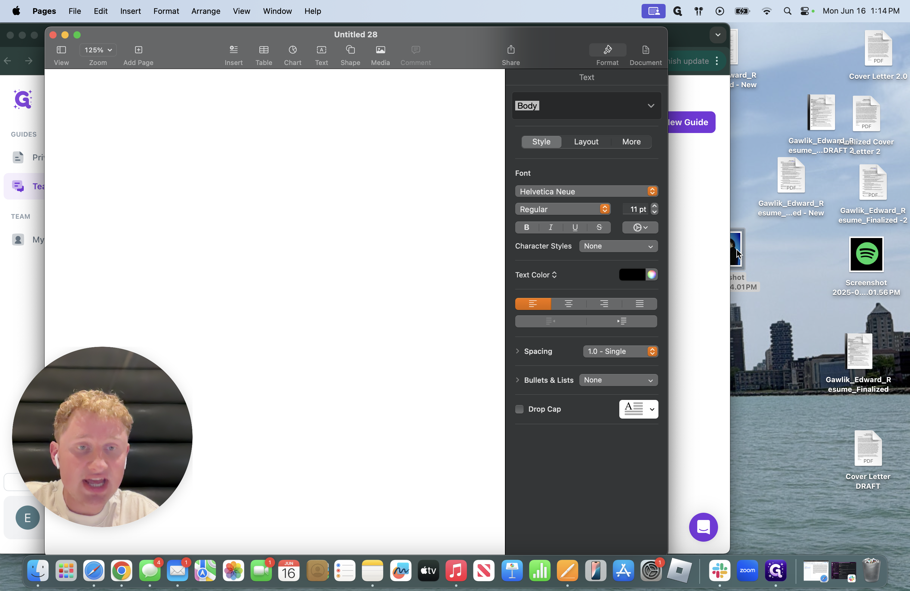 Step #8: Drag the screenshot into your document 