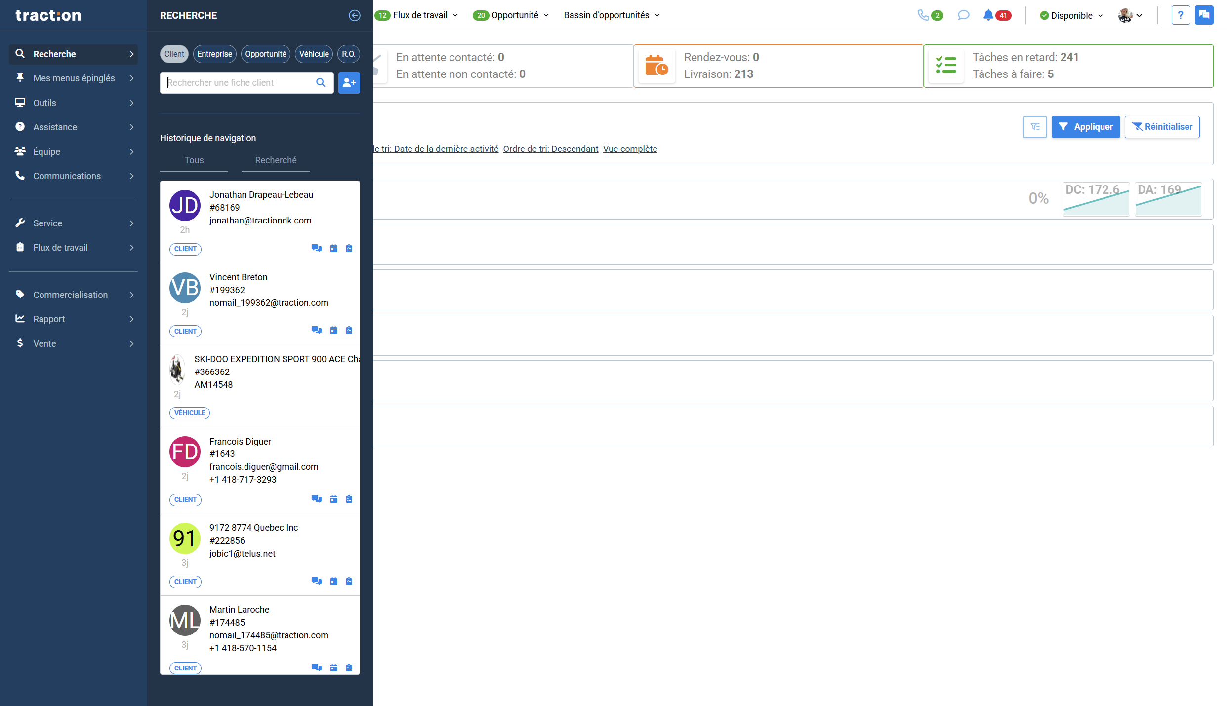 Step #3: Inscrire son nom ou son numéro de mobile dans le champs Rechercher un client