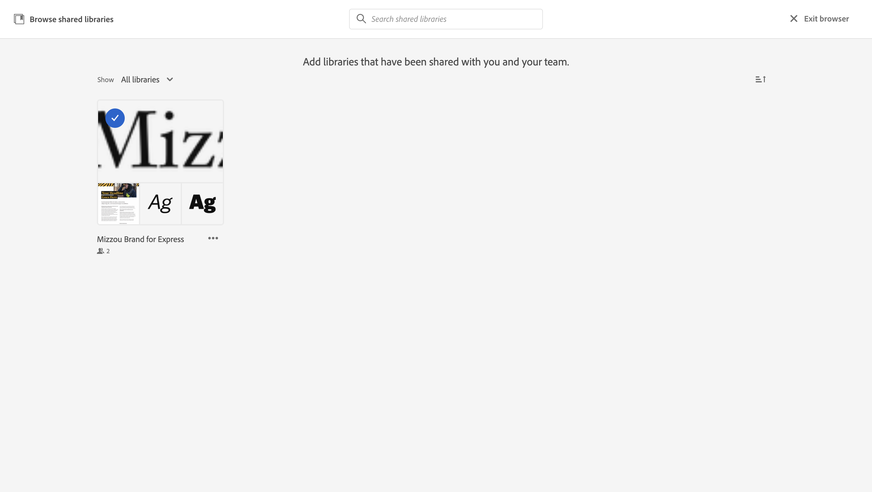 Step #4: Click on "Mizzou Brand for Express"