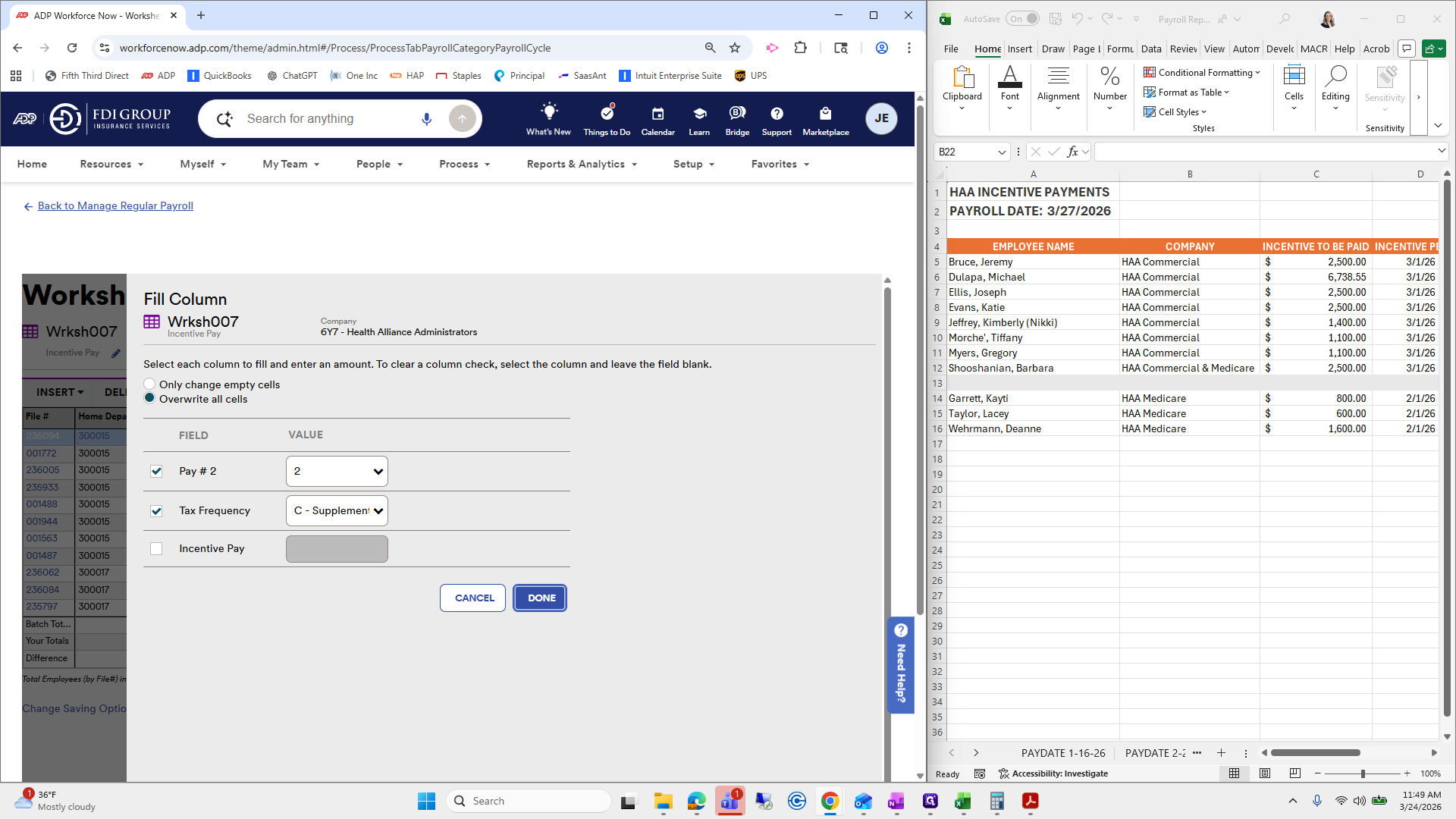 Step #135: Click on "DONE"