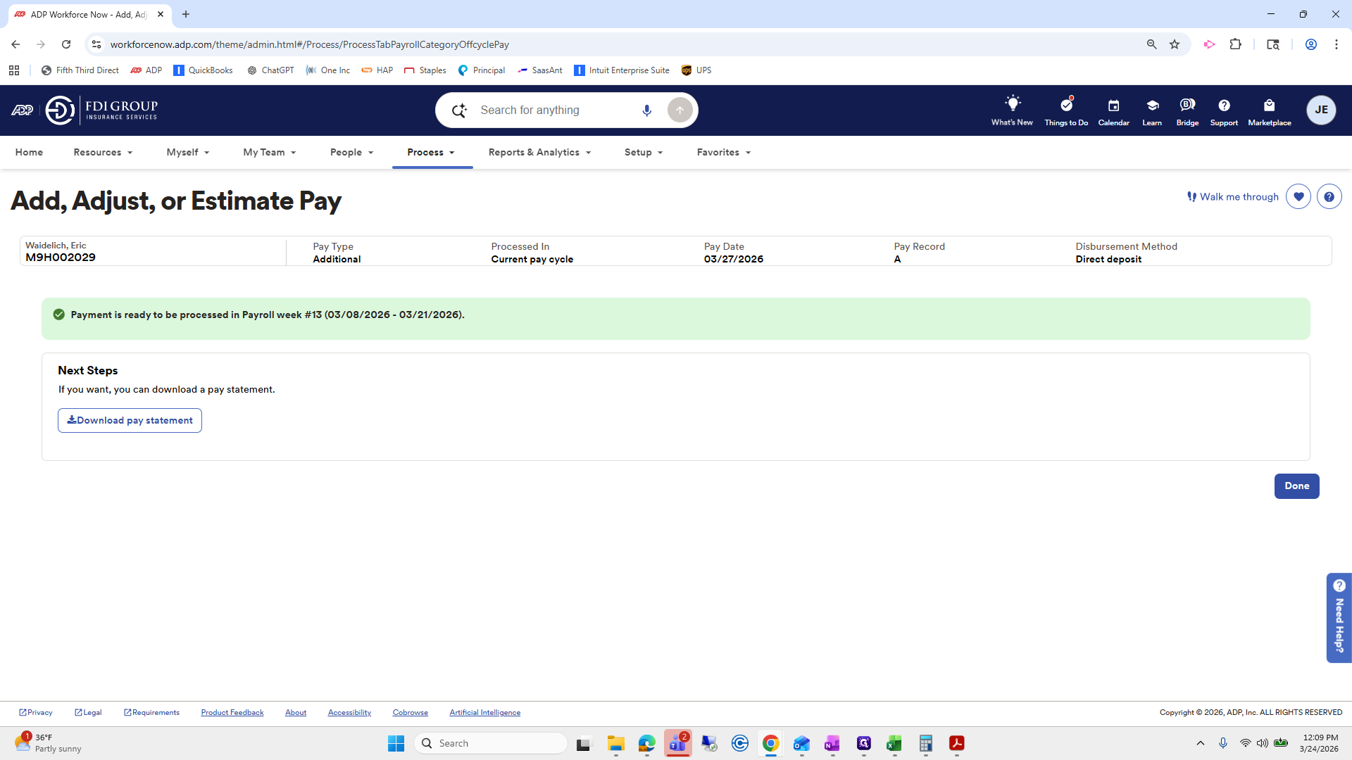 Step #353: Click on "Done"