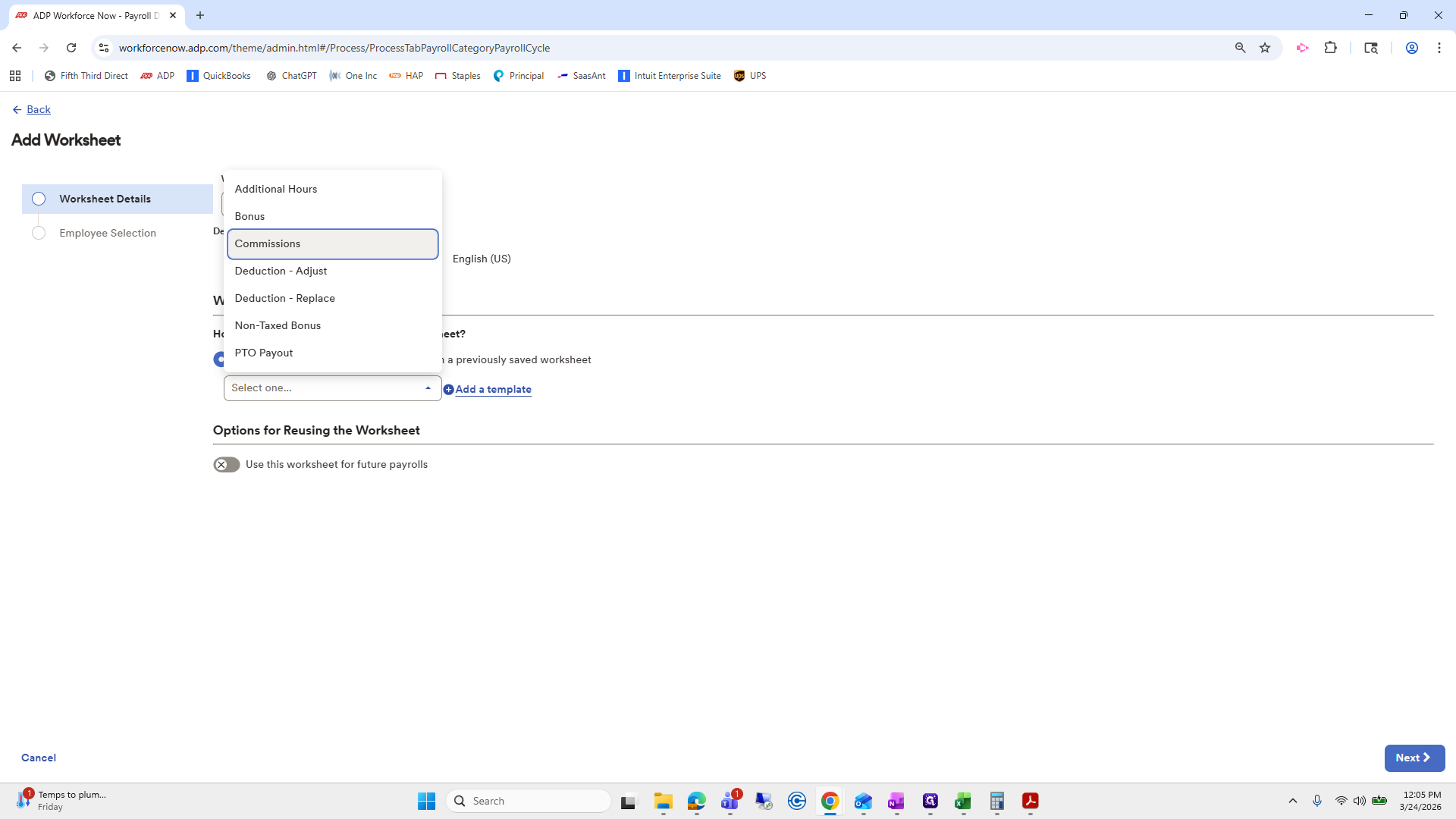 Step #254: Click on "Commissions"