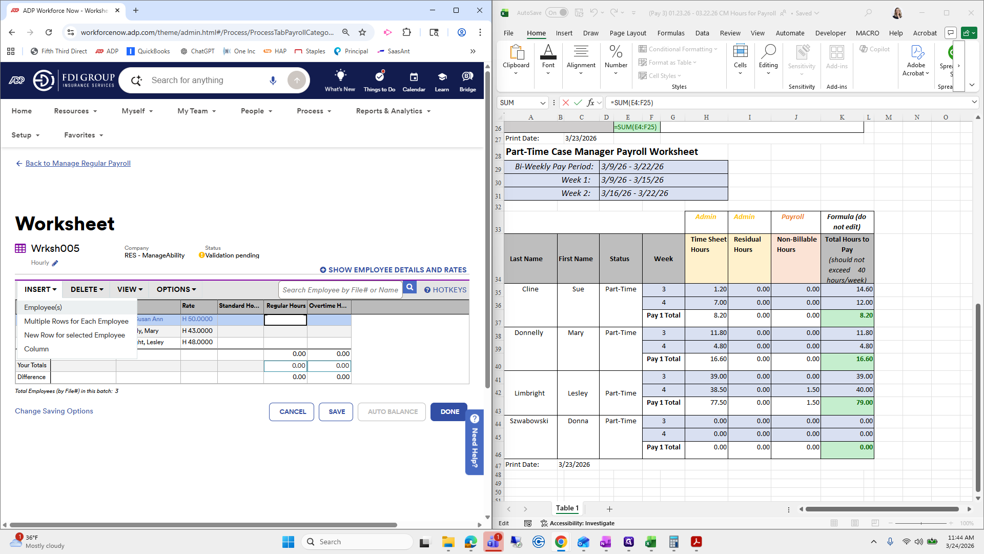 Step #25: Click on "Employee"