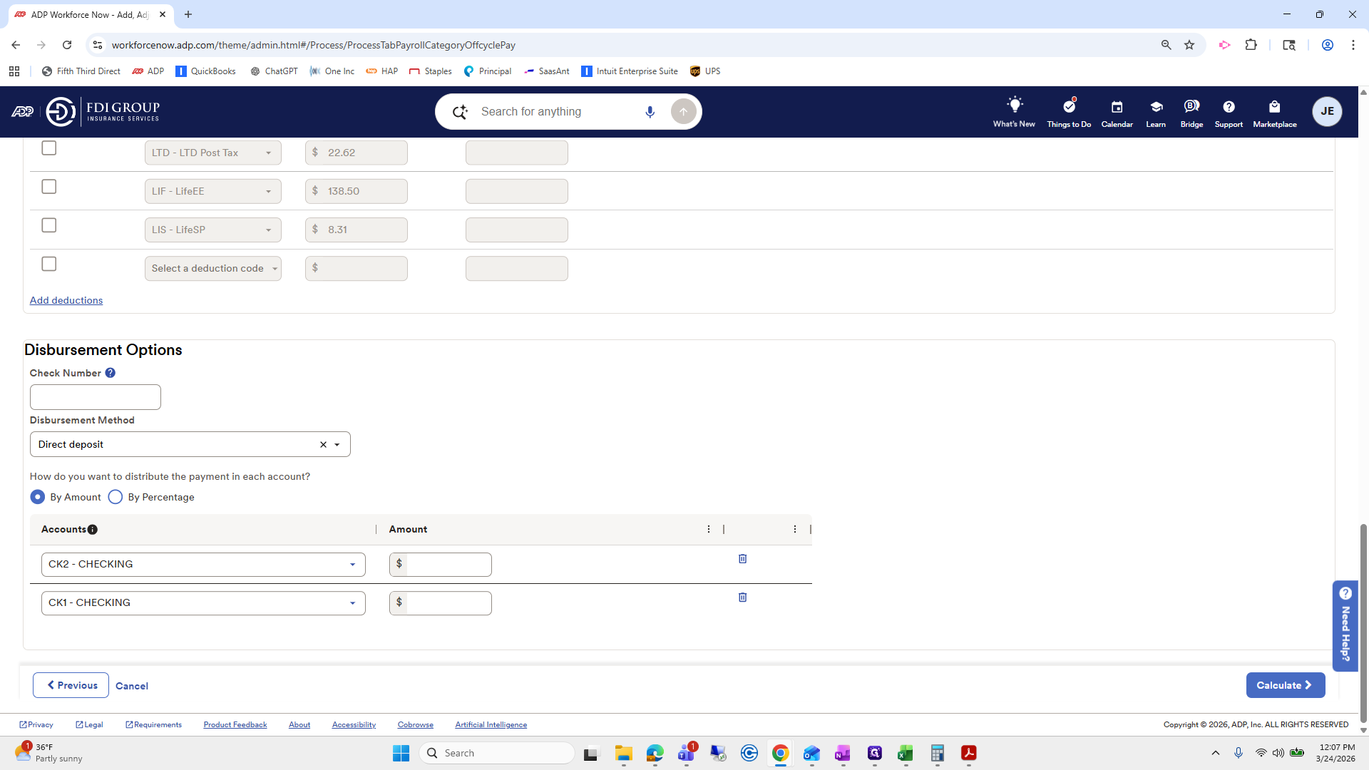 Step #339: Click on "By Percentage"