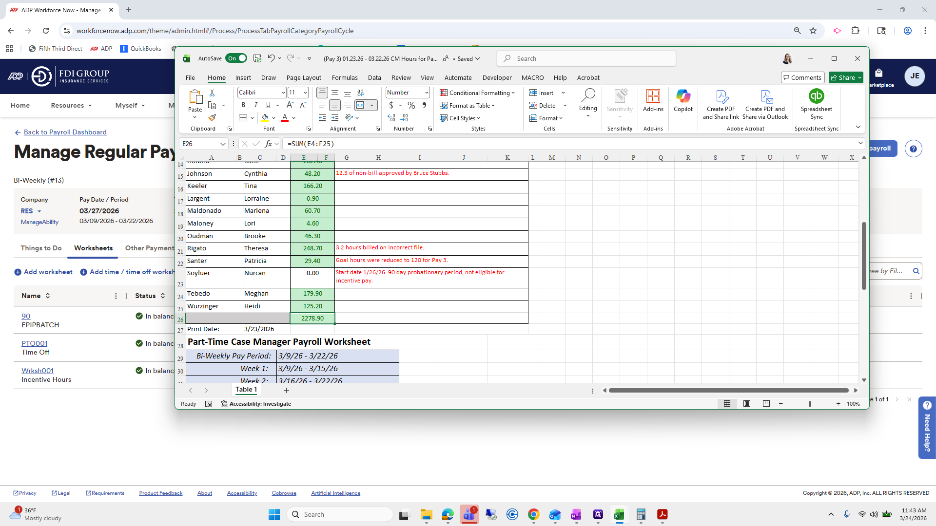 Step #8: Click on "2278.90"