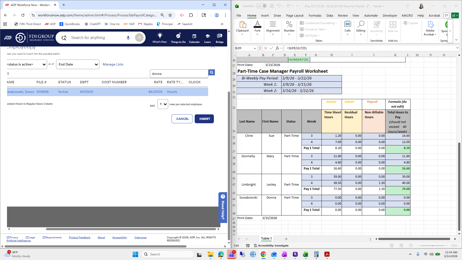 Step #30: Click on "INSERT"
