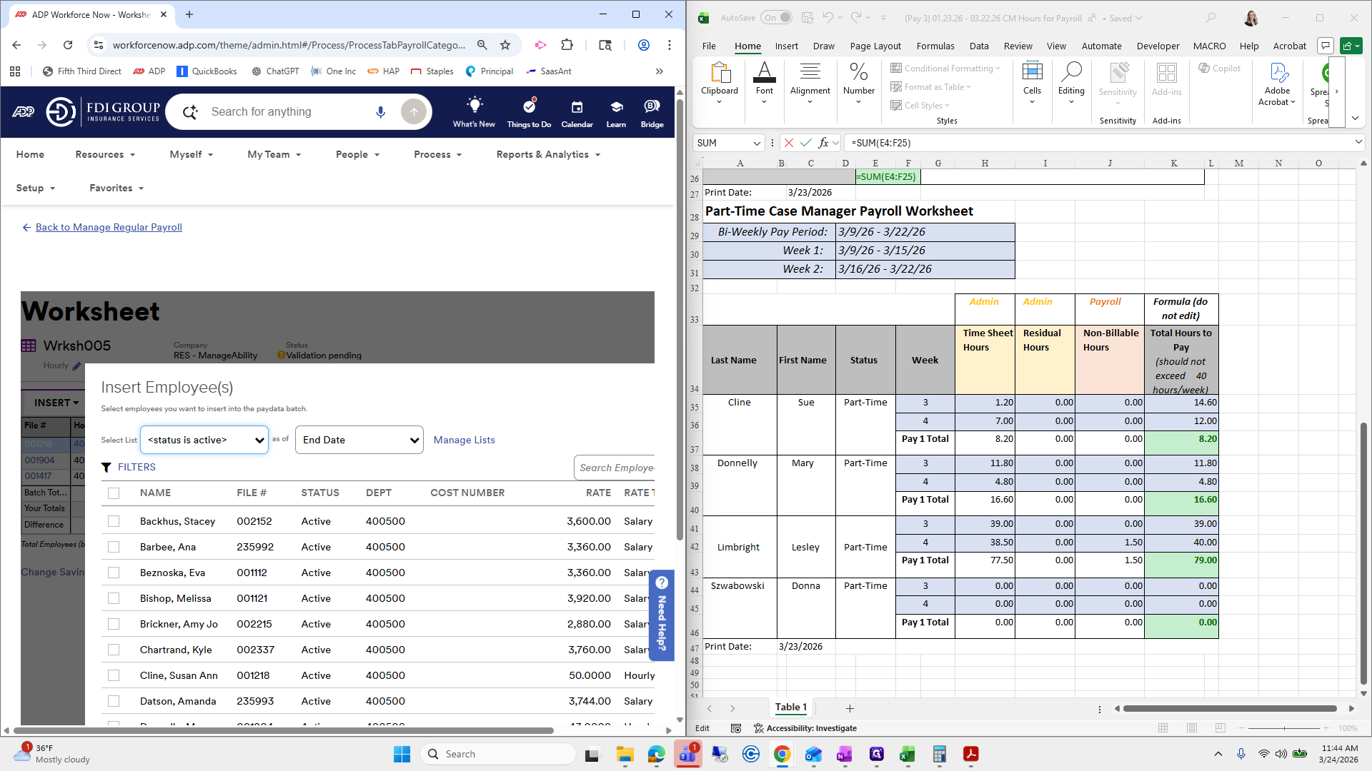 Step #26: Click on "Search Employe"