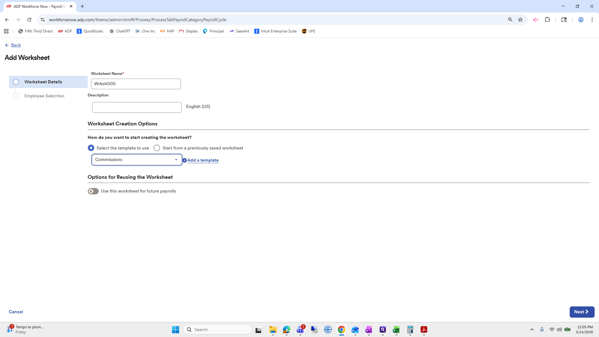 Step #255: Click on "Next >"