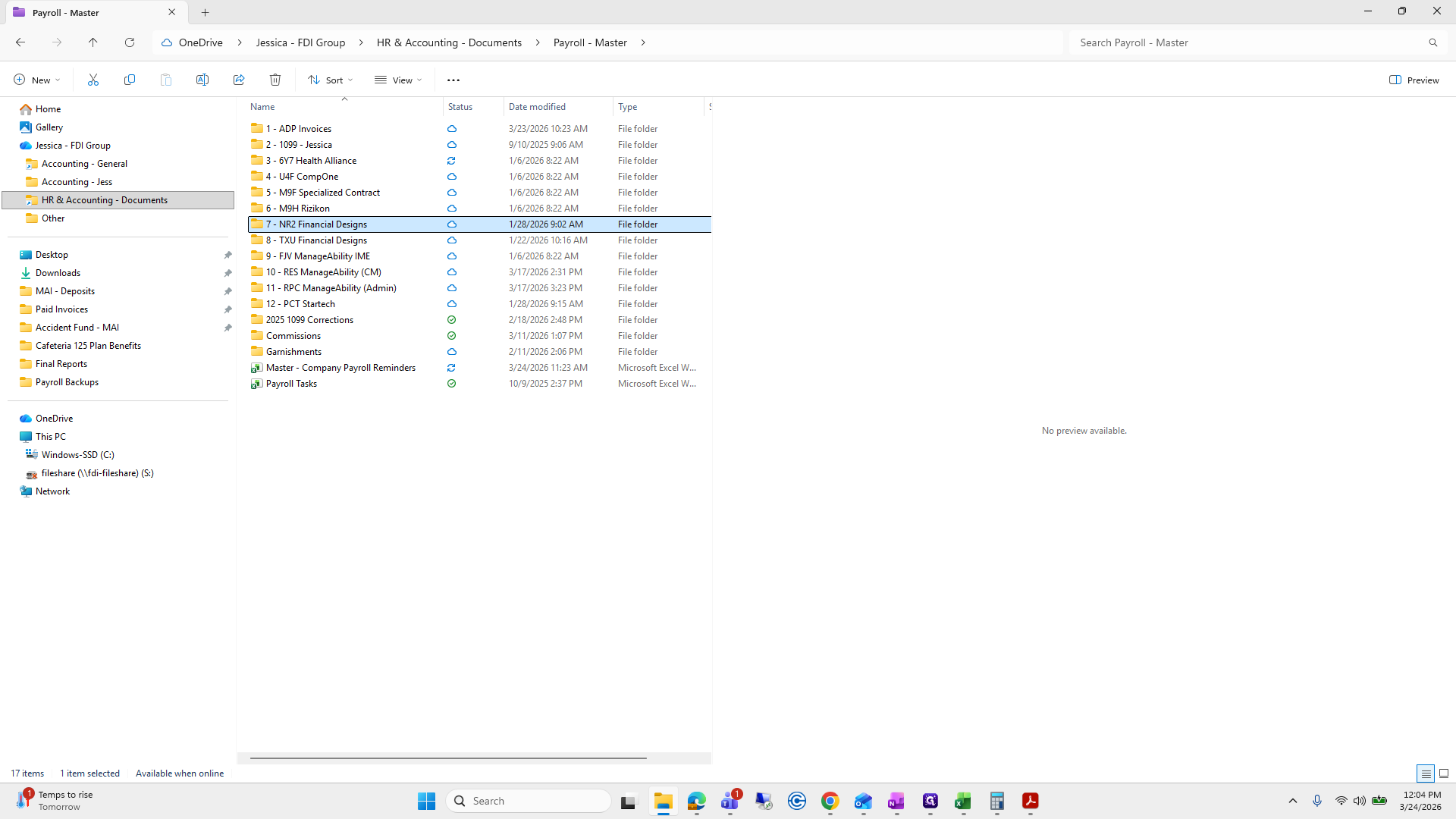Step #226: Double-click on "7 - NR2 Financial"